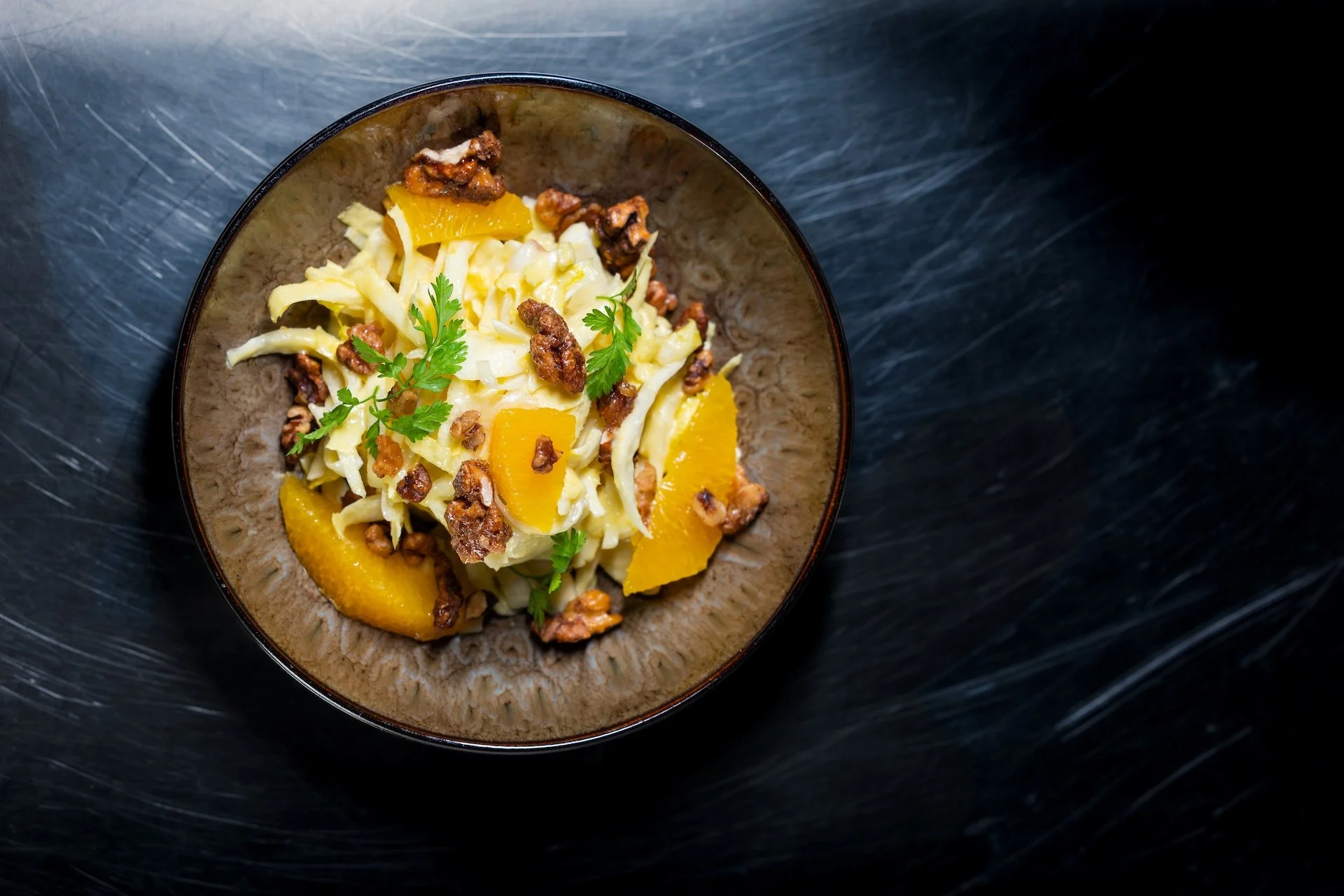 a beautiful created plate with food variations