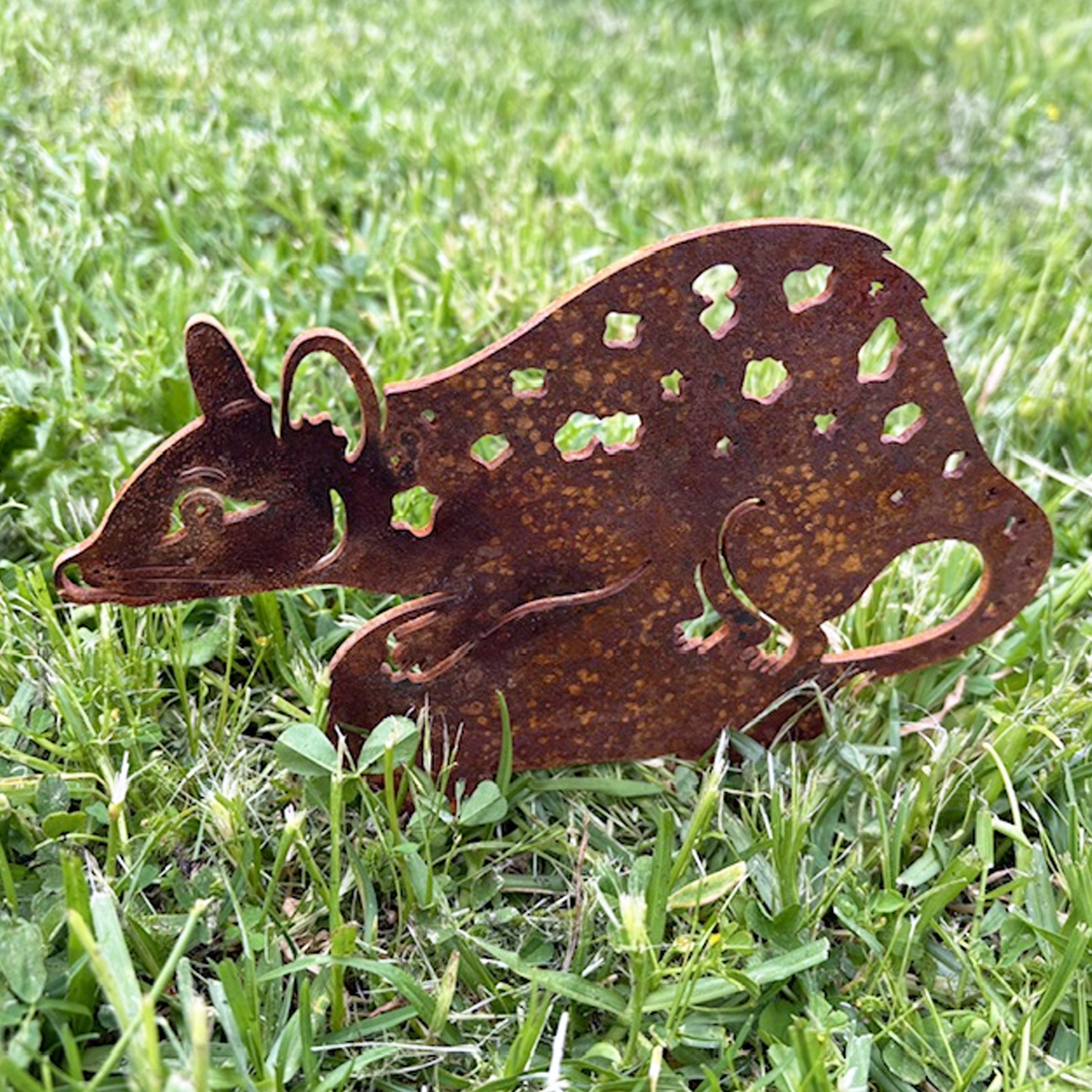 Quoll Corten Steel Metal Garden Sculpture Art