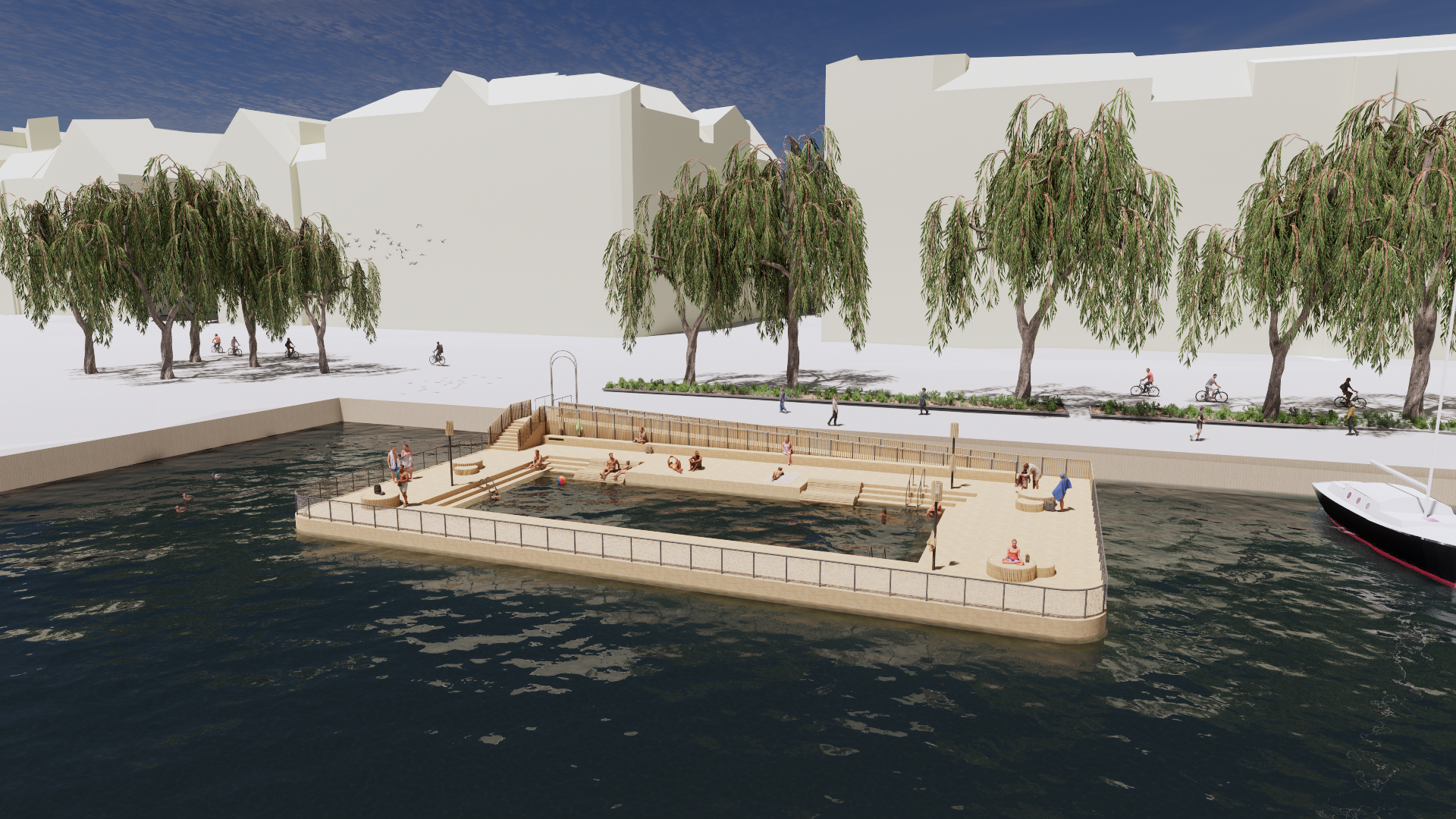 New Seawater Pool Right Next to the World Championship Venue