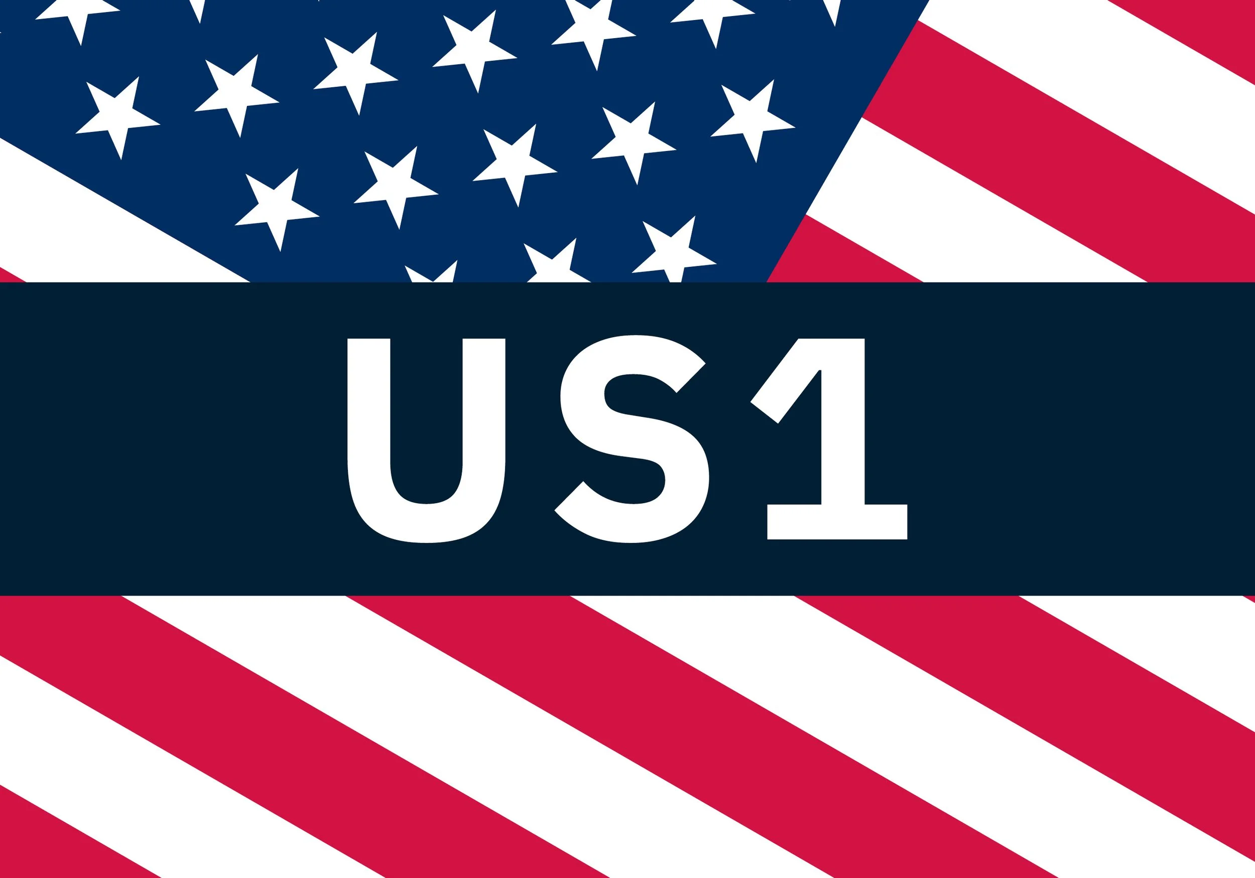 United States flag-themed design with the word 'USA' in large white letters.