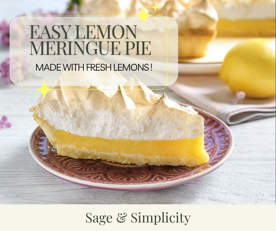 Easy Lemon Meringue Pie with the Perfect Fluffy Meringue topping 