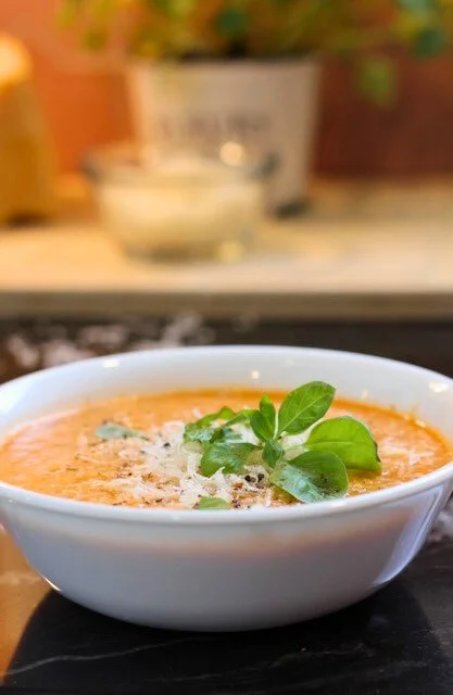 Roasted Tomato & Basil Soup