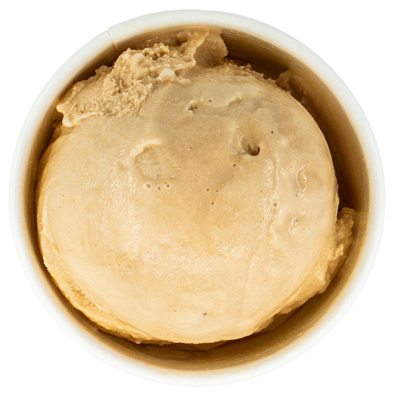 Vanilla ice cream in a white cup