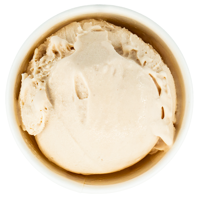 A bowl of vanilla ice cream with a smooth, creamy texture.