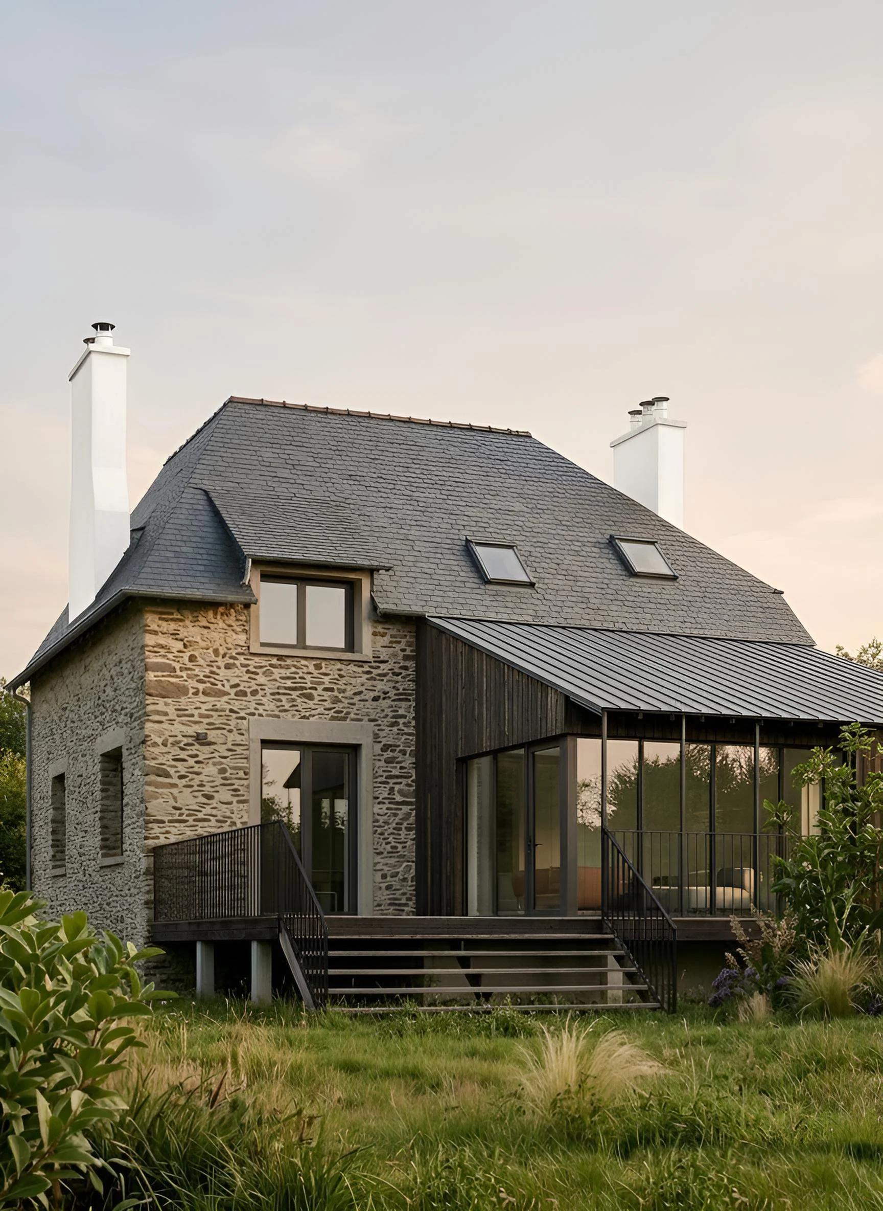 EXTENSION D'UNE MAISON INDIVIDUELLE
ETABLES SUR MER