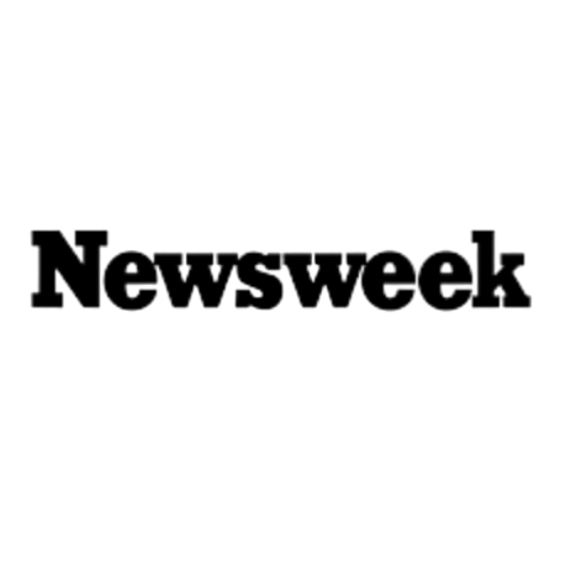Black background with white text displaying the Newsweek logo.