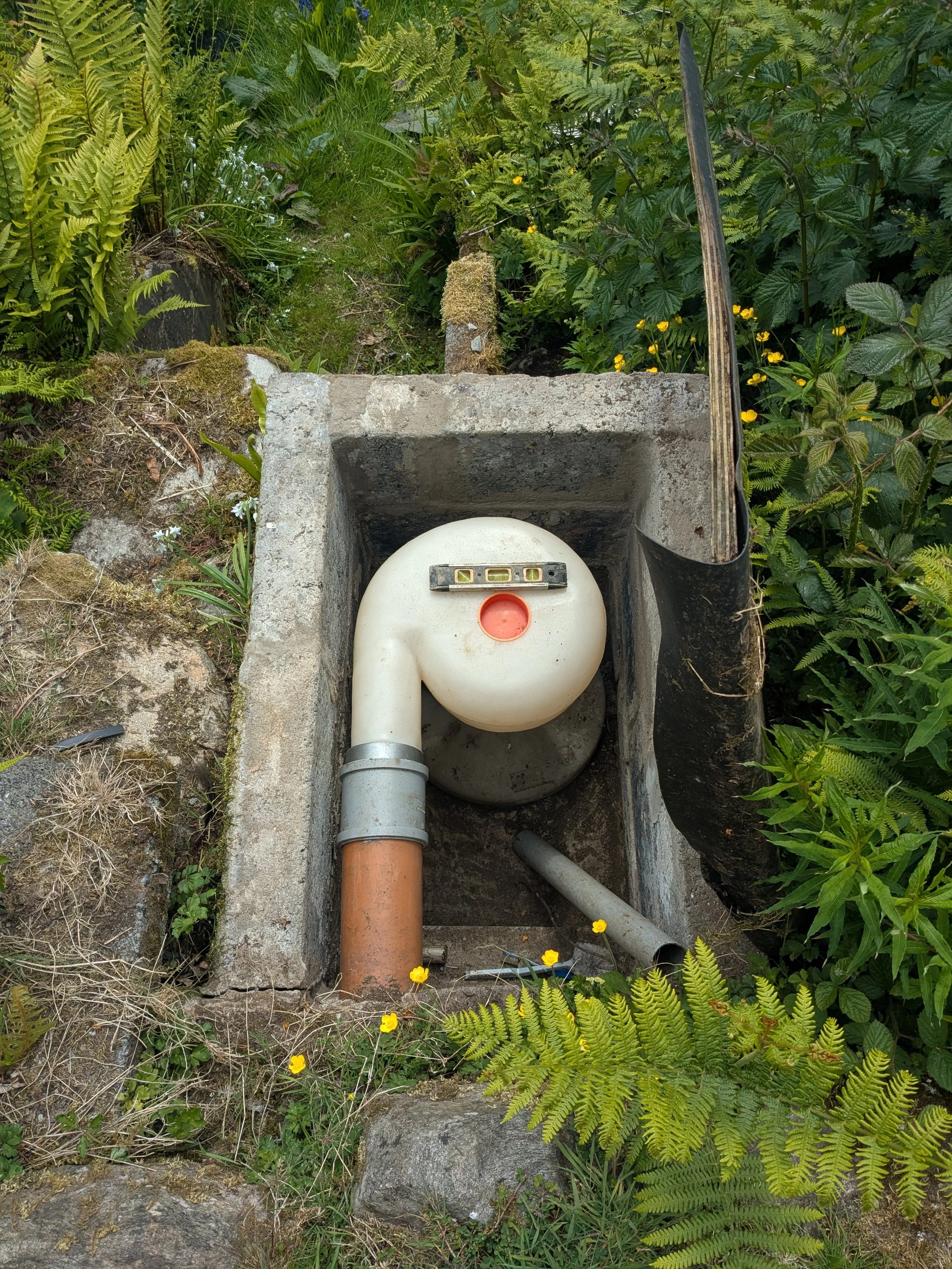 Composting Toilet with Aquatron and Wormery 