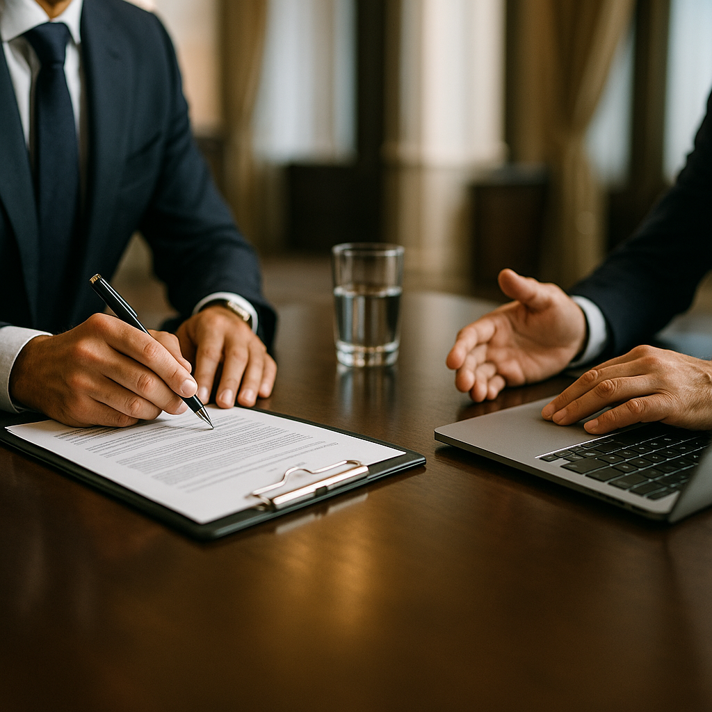 Signature de documents – accompagnement projet et administratif