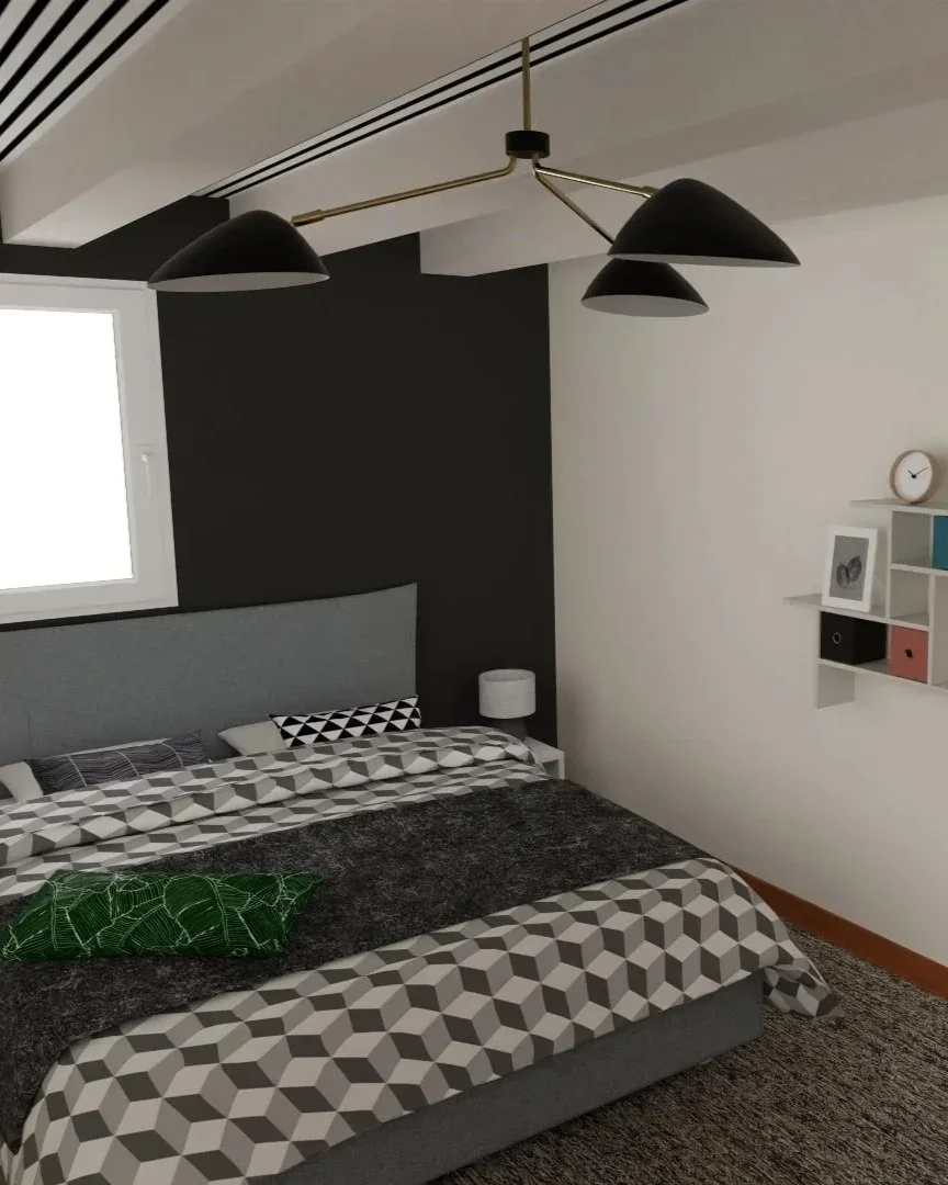 Rendu 3D chambre – décoration et implantation mobilier - Lormont