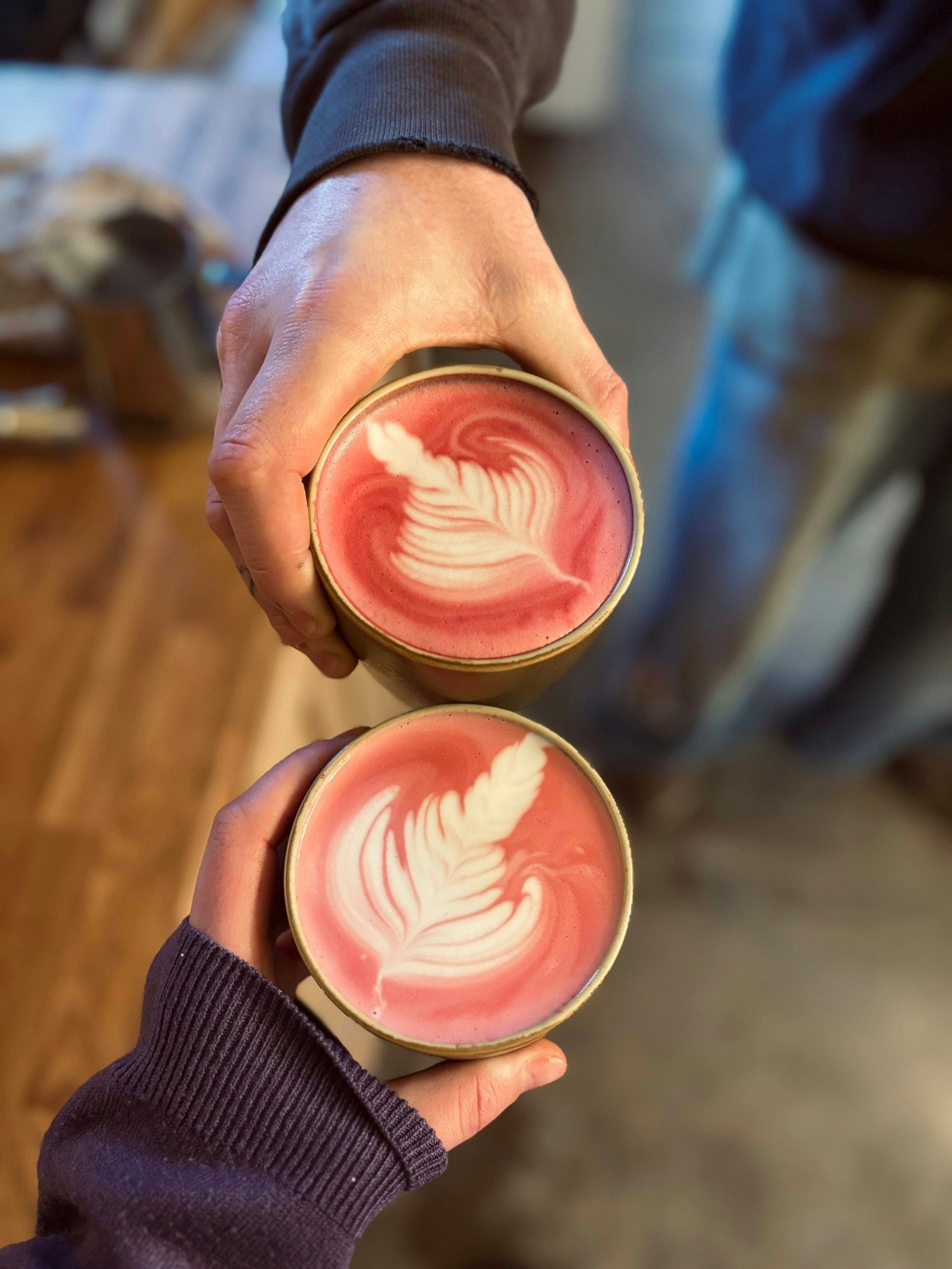 New on the drinks menu ☕️

Beetroot &amp; ginger latte &mdash; comforting, colourful, and quietly delicious.

No faff. Just good flavour.