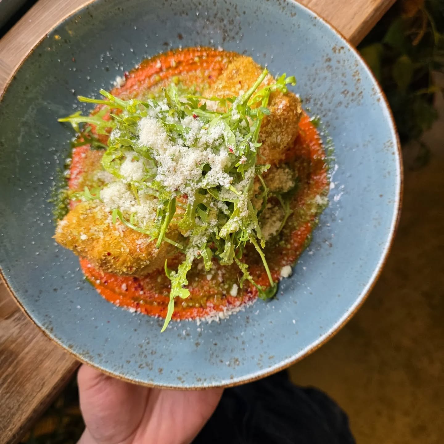 Deep fried lasagne. 🔥 

Golden, crunchy, properly indulgent.

Not here forever&mdash;get it while it&rsquo;s on.