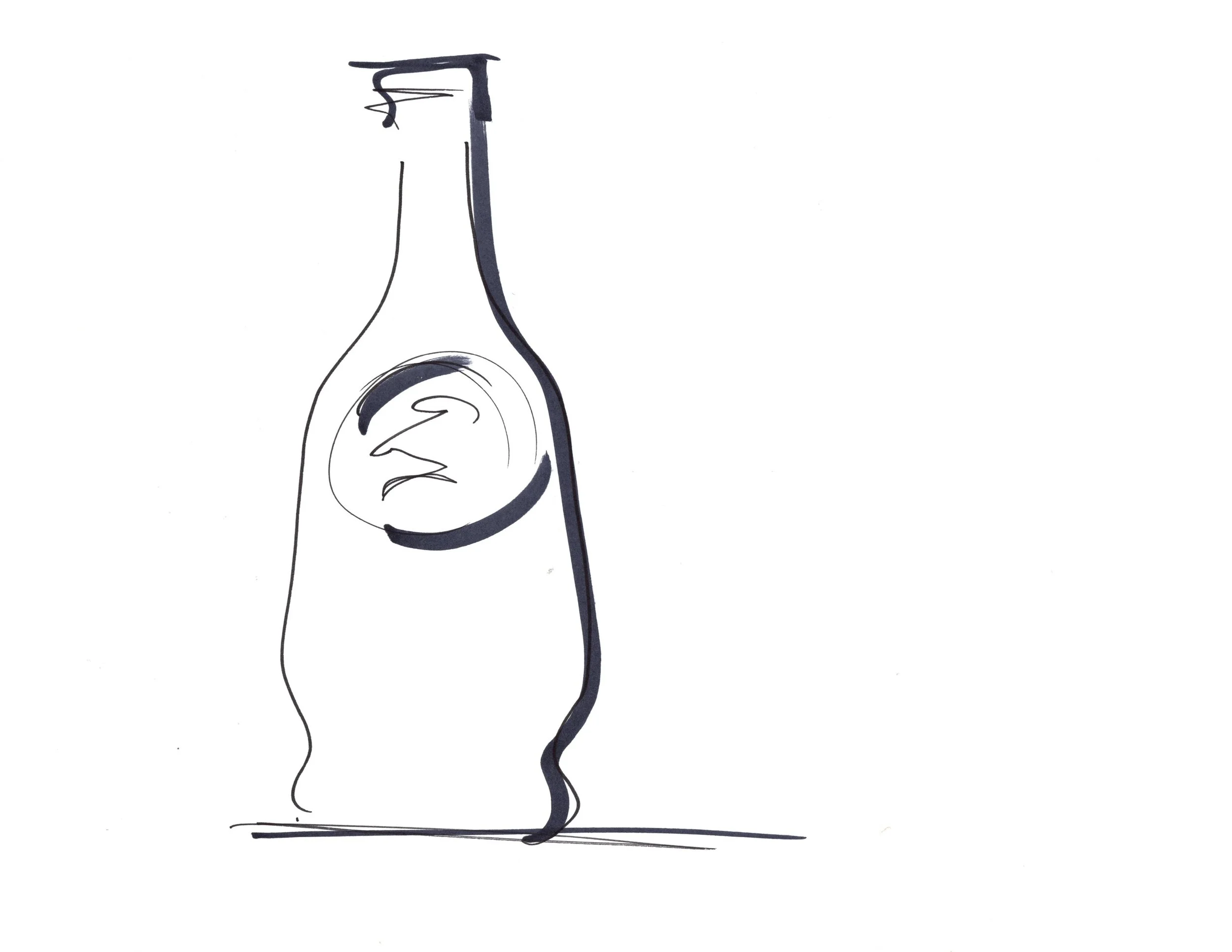 Hennessy VSOP Industrial Design Process sketch