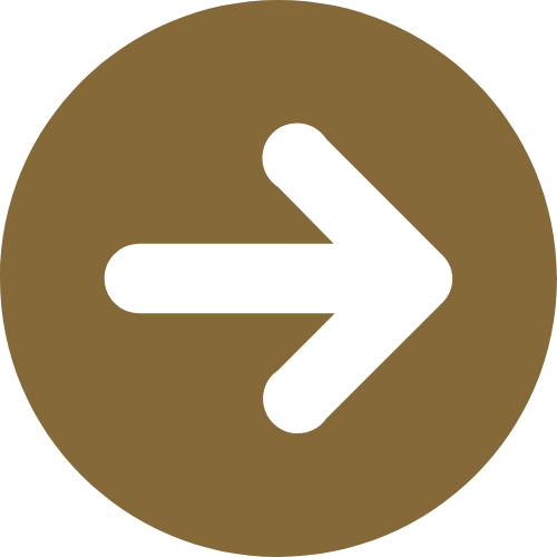 Brown circular icon with black right-pointing arrow.