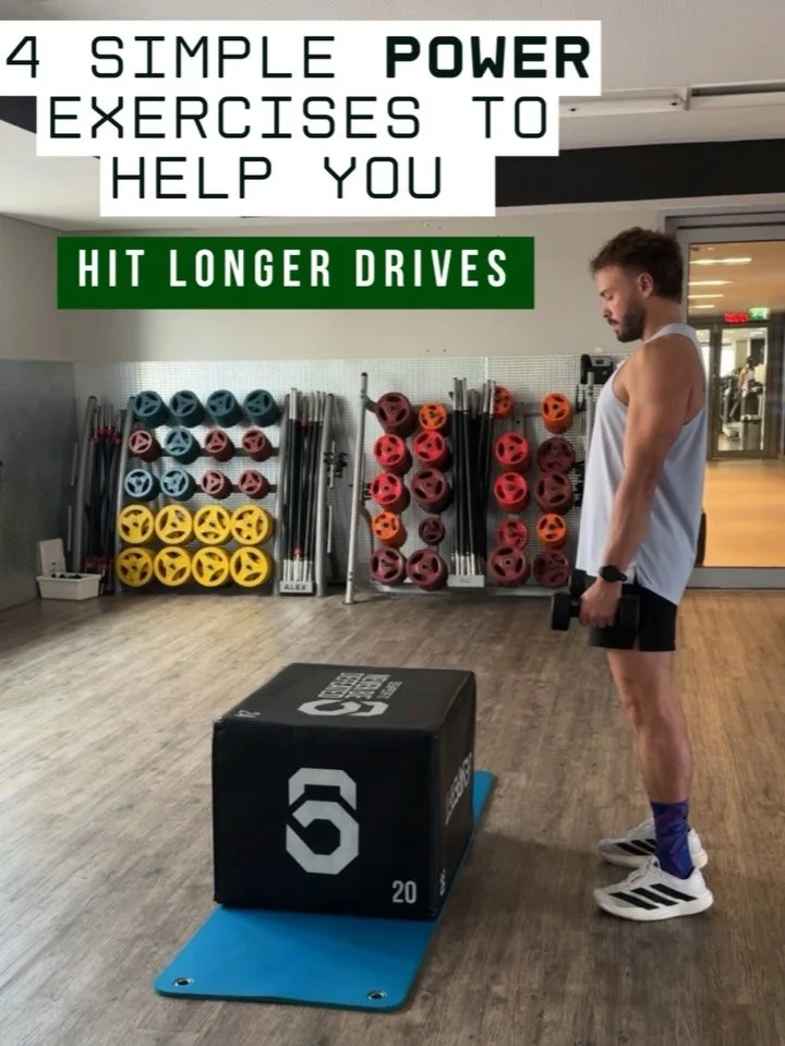 Here are 4 power exercises to add to your next workout to boost your explosiveness and clubhead speed:
	1.	Med ball pull-down &ndash; develops upper-body speed and sequencing.
	2.	Med ball slam &ndash; builds upper-body power and full-body coordinati