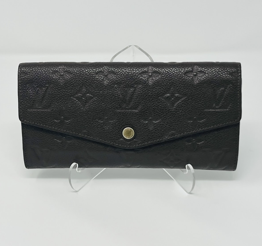 Louis Vuitton Chocolate Brown Empreinte Leather Sarah Wallet