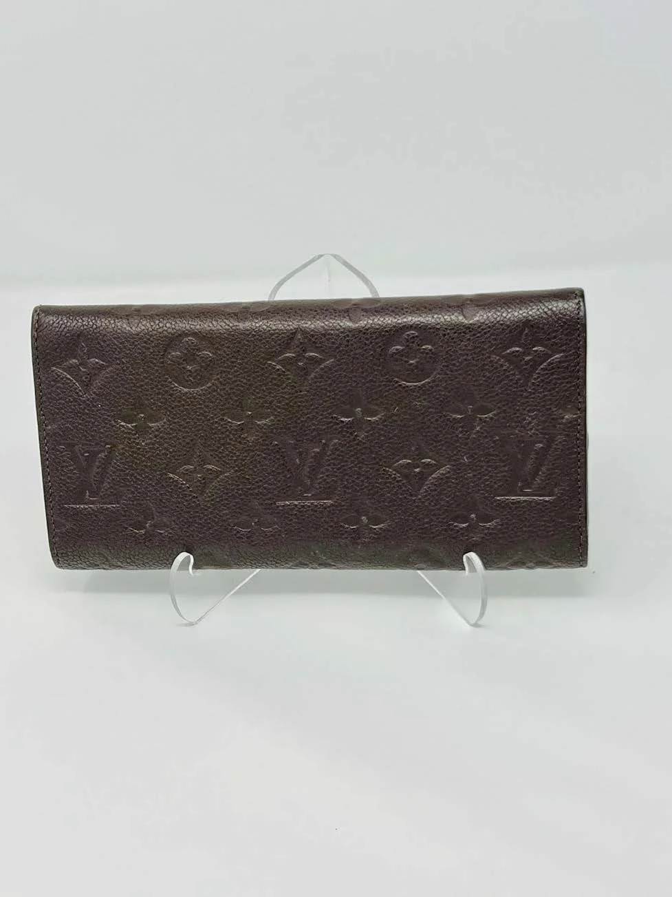 Louis Vuitton Chocolate Brown Empreinte Leather Sarah Wallet