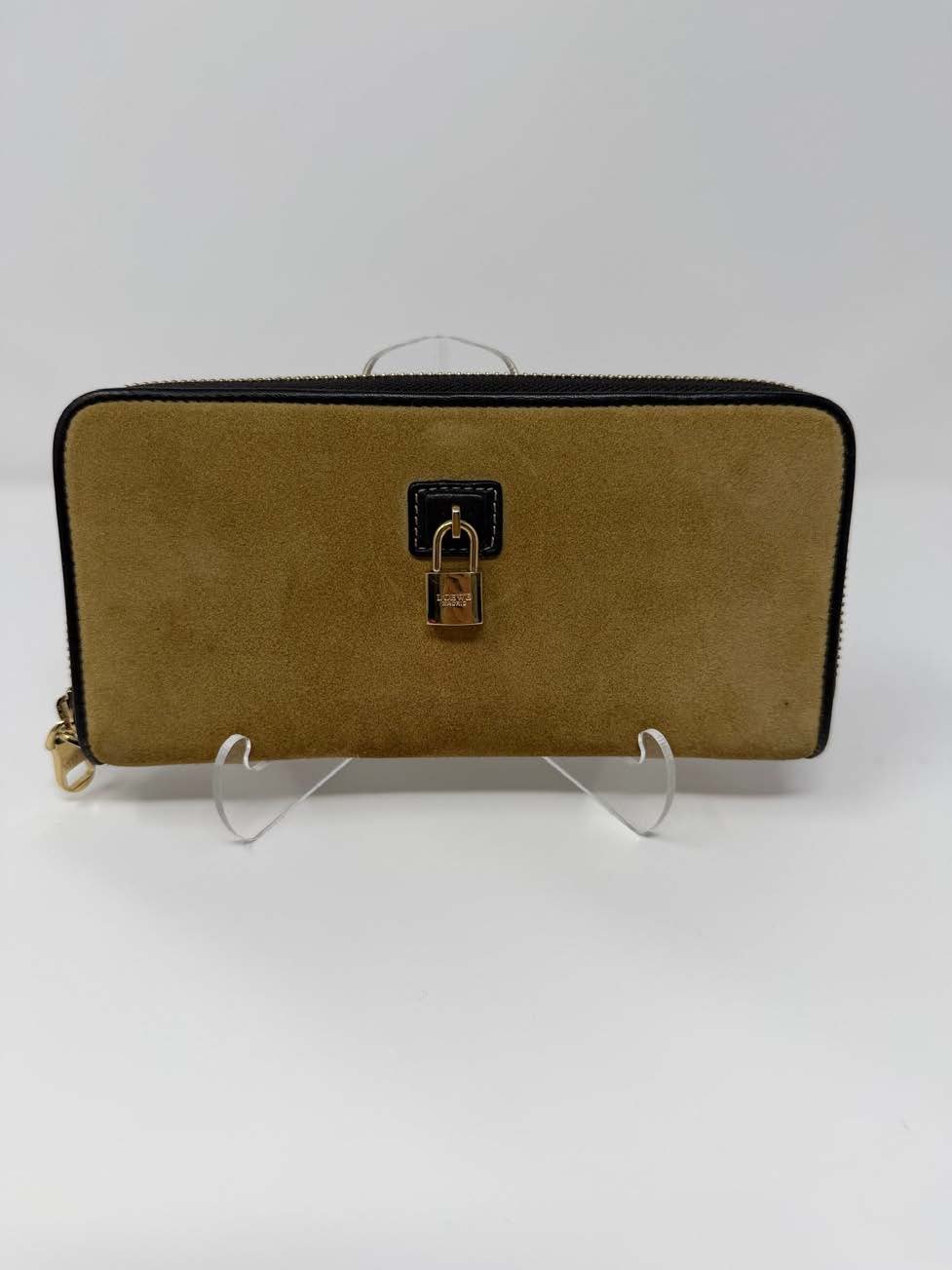 Loewe_Suede_&_Leather_Zip-Around_Continental_Wallet_(TanBlack)_1.jpg