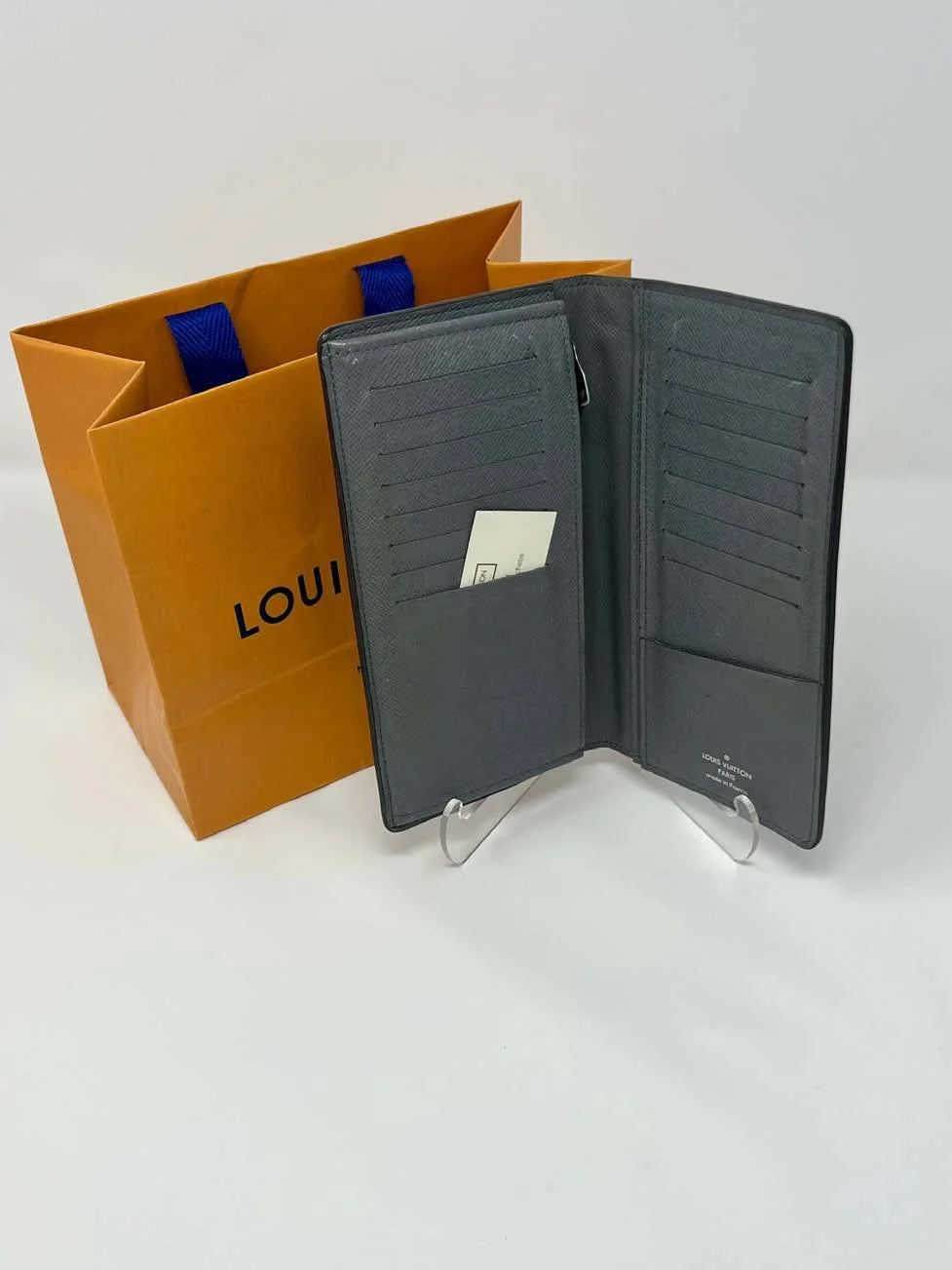 Louis Vuitton Taiga Leather Pocket Organizer With Bag