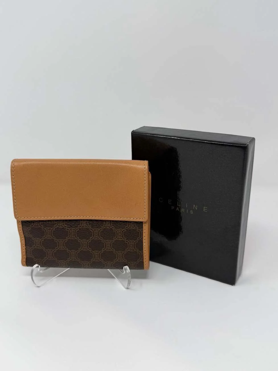 Celine_Macadam_Canvas_&_Leather_Compact_Wallet_(TanBrown)_1.jpg