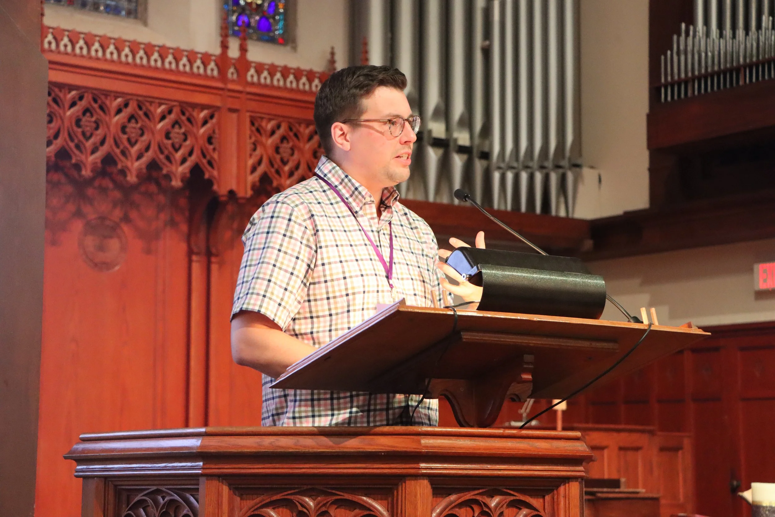 Allen T. Stanton presents on the importance of rural churches as anchor institutions.