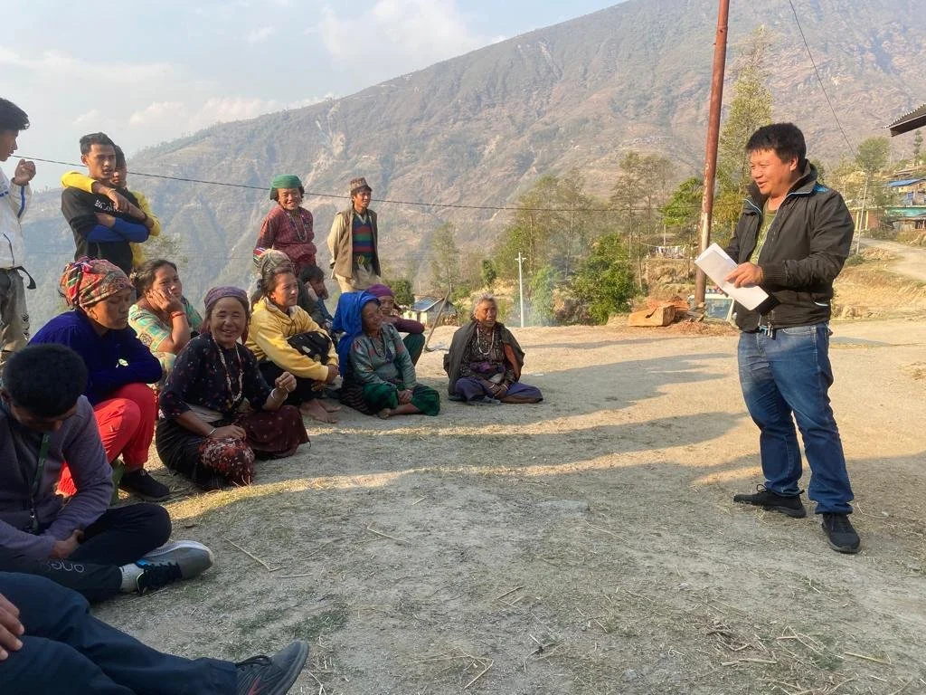  Jimmy Lama is the project manager based in Nepal who has begun work with the local community. A series of initial meetings was held to present information about the Greenhouse Project and to choose the 15 families who will be the recipients. 