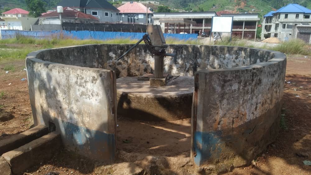  A water pump station that is currently inoperable. 