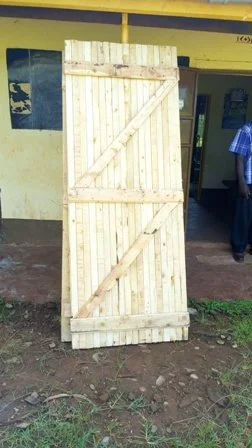  Finished doors are ready to be installed. 