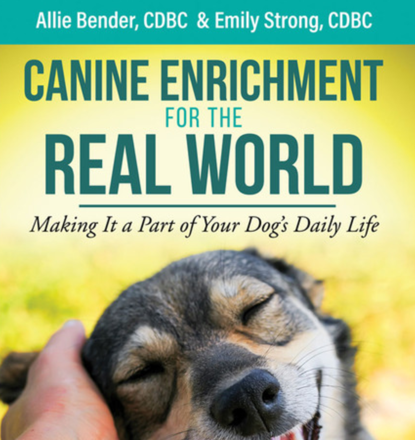 Book cover subtitle: Making It a Part of Your Dog's Daily Life, smiling dog leaning head into a human hand