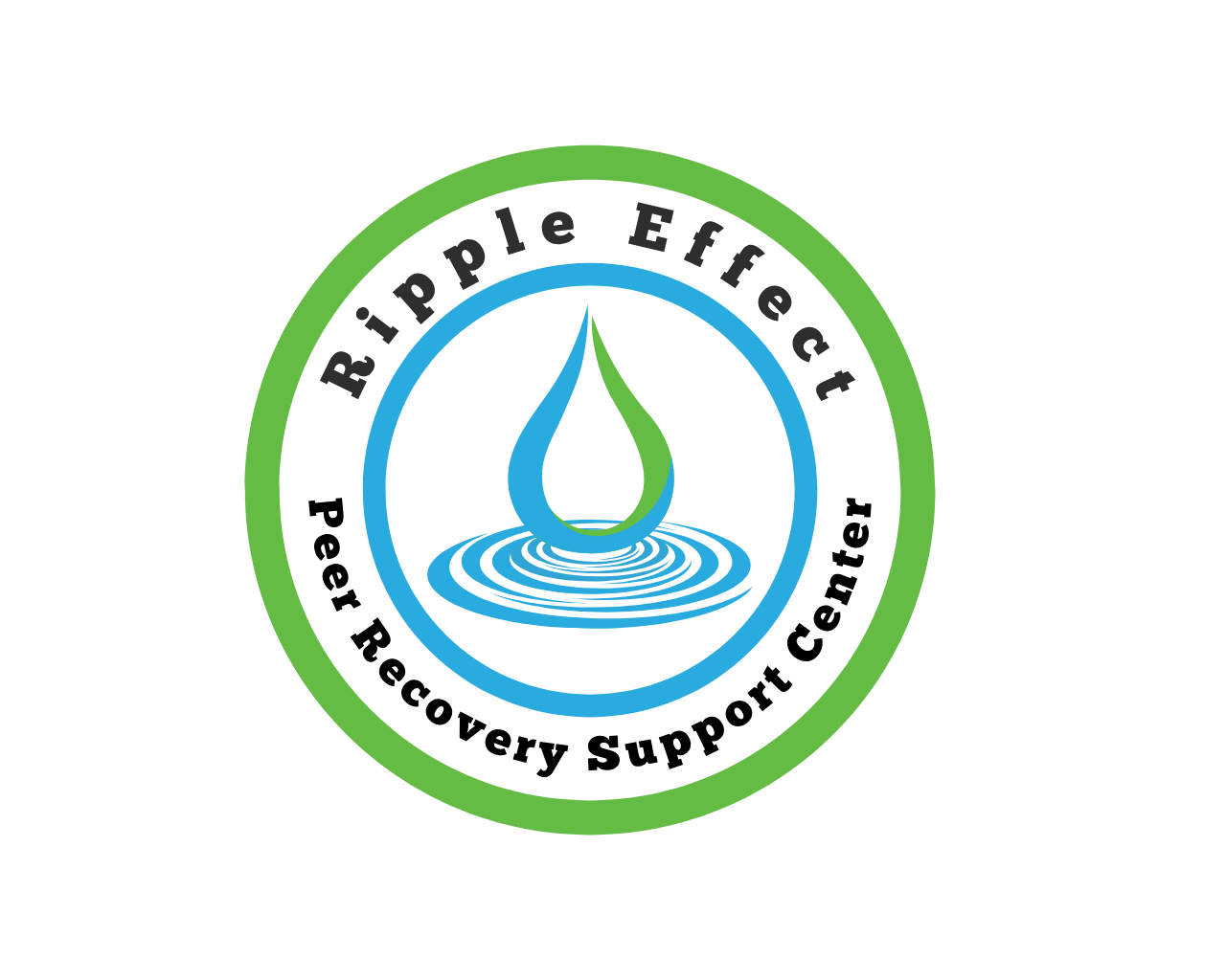 A graphic logo featuring a blue water droplet with a small sailboat inside, surrounded by a black gear shape, with green and black elements indicating water and nature.
