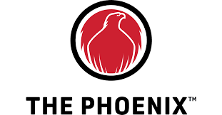 The Phoenix logo featuring a stylized red bird inside a black circle, with the text 'THE PHOENIX' below.