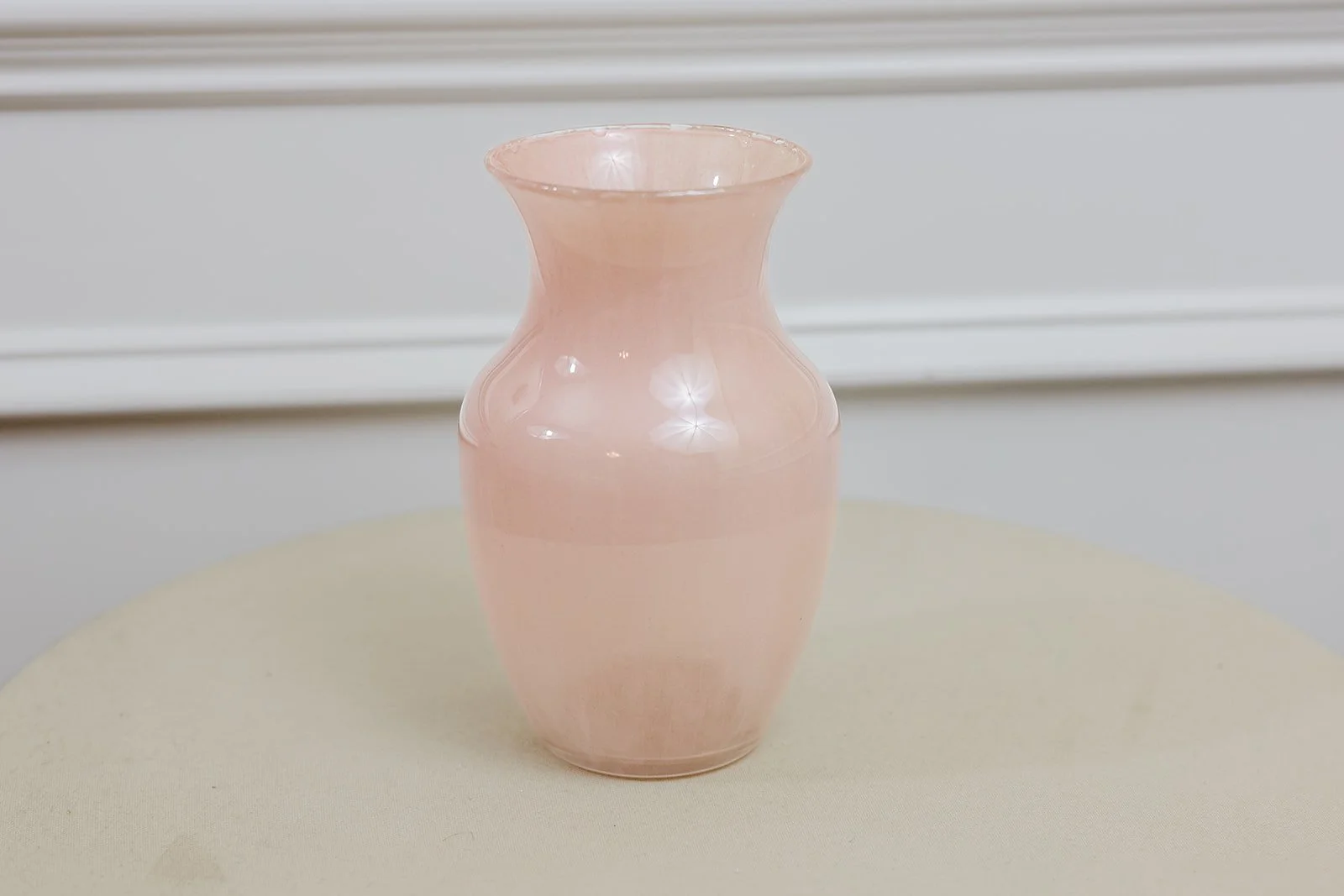 Blush Pink Glass Vase