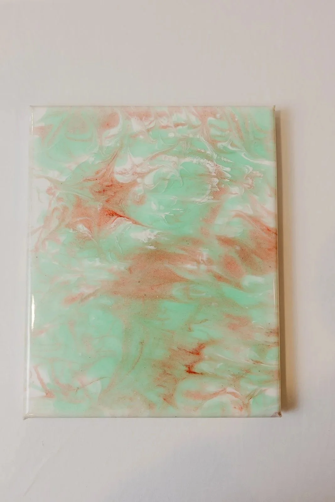 Festive Poinsettia Abstract Art Painting