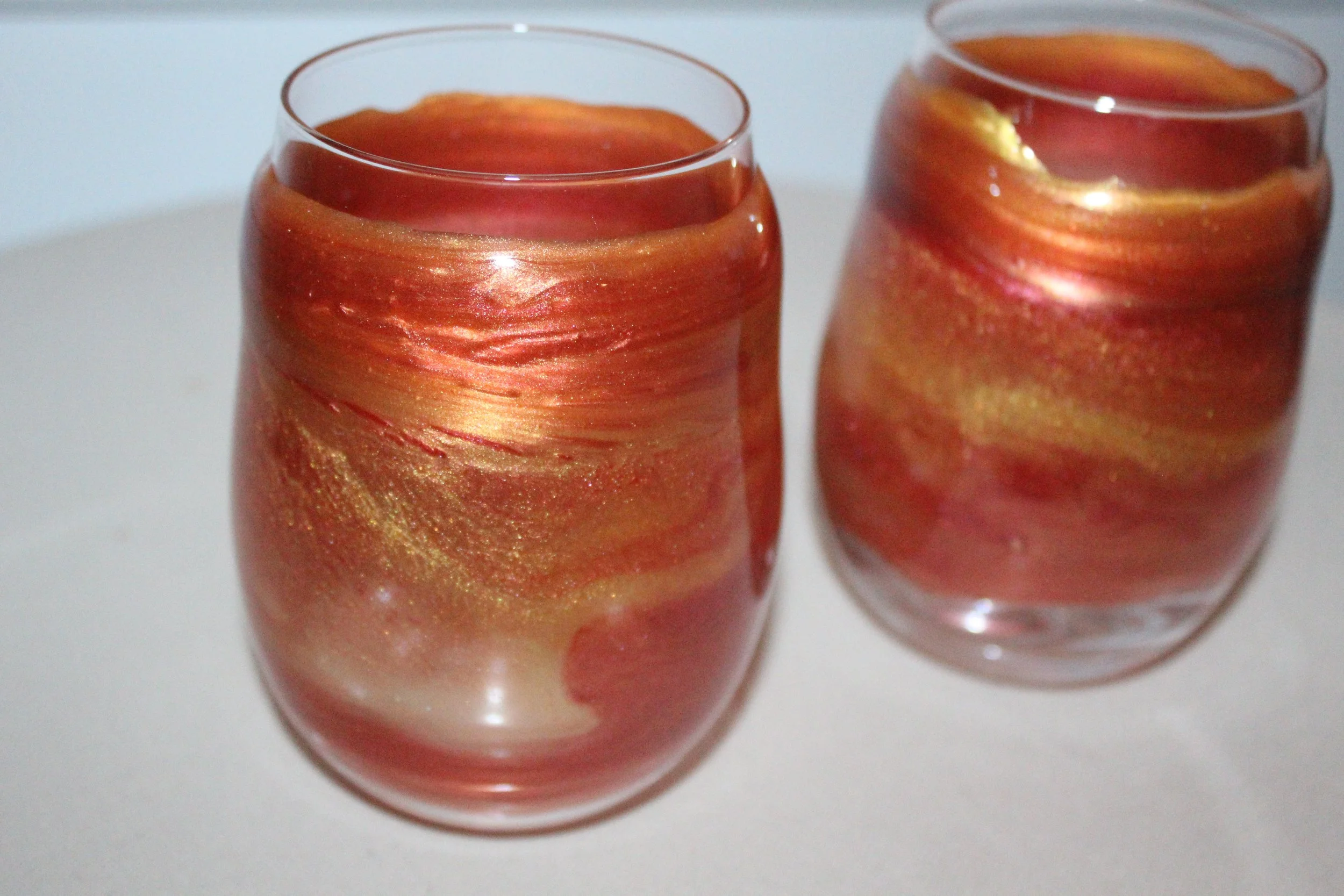 Fireside Glow Stemless Glasses