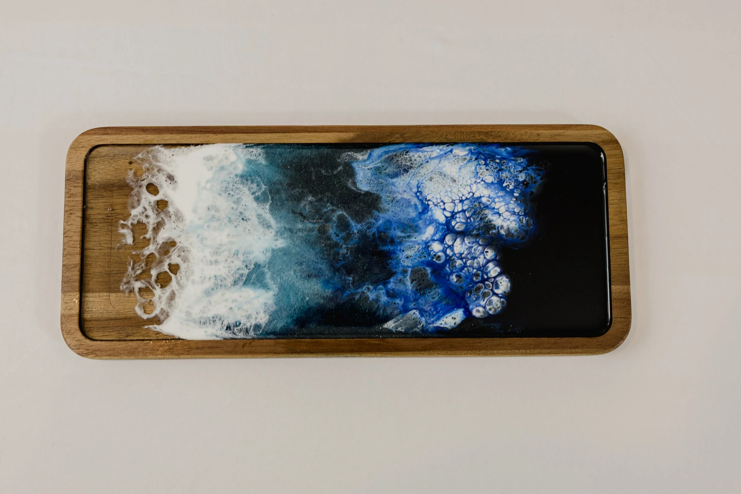 Ocean Wave Resin Small Tray