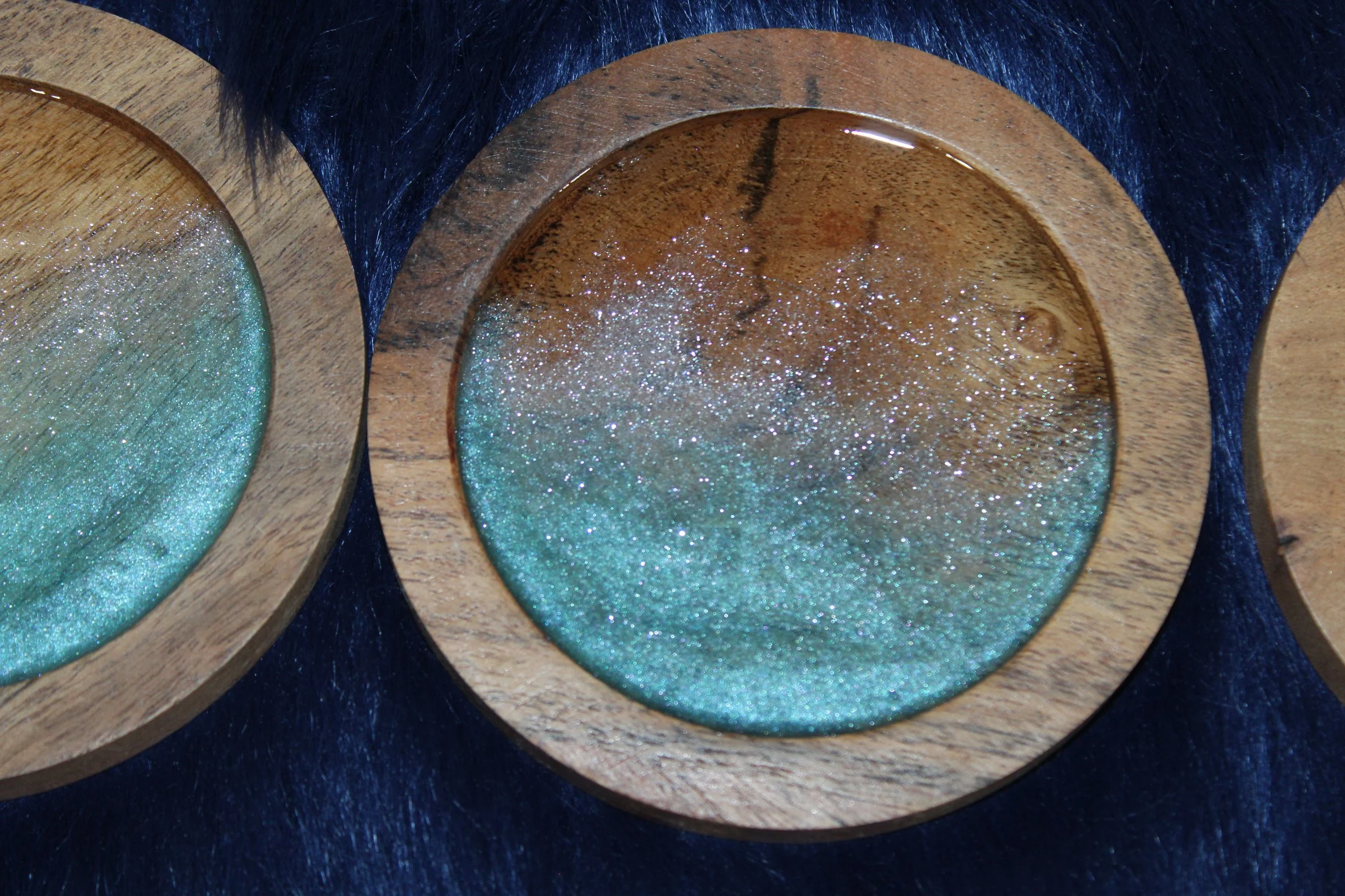 Coastal Shimmer Wood & Resin Coasters – Set of 6.JPG