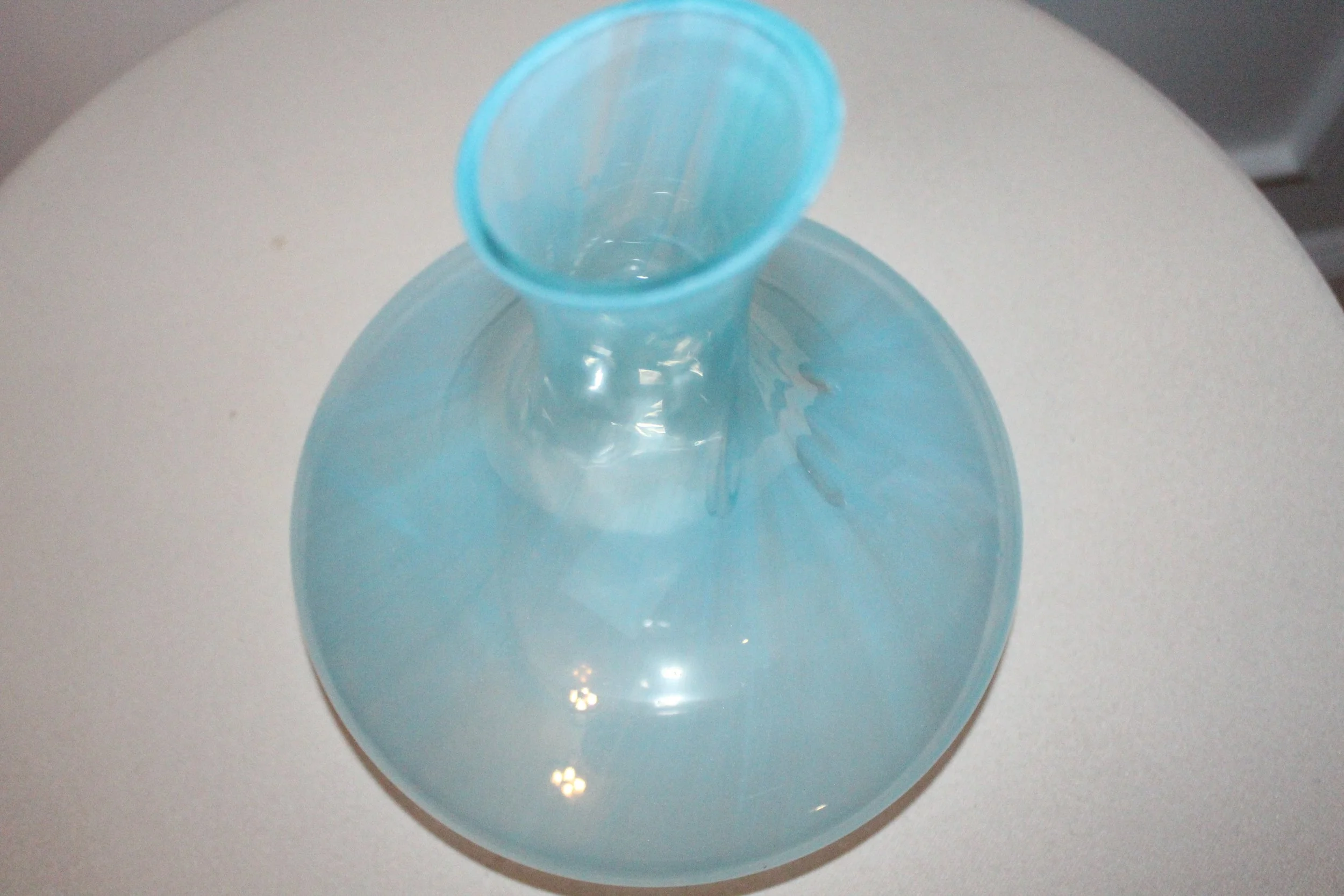 Ocean Mist Blue Swirl Wine Decanter6.JPG