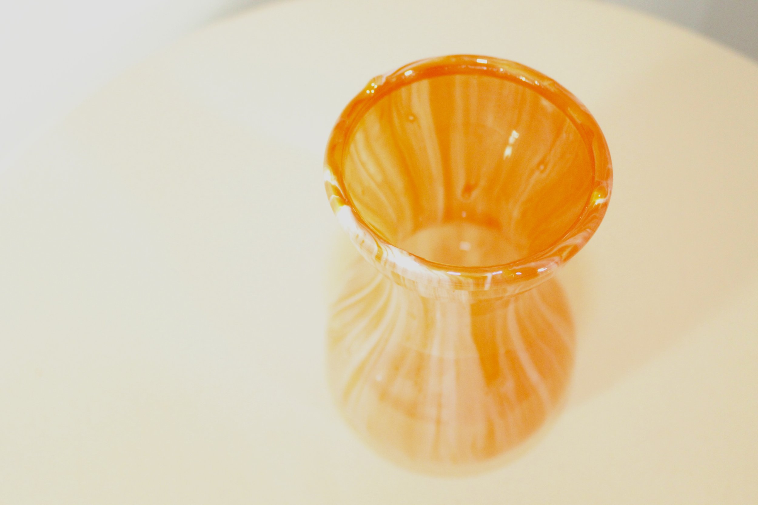 Golden Sunset Artisan Glass Vase3.JPG