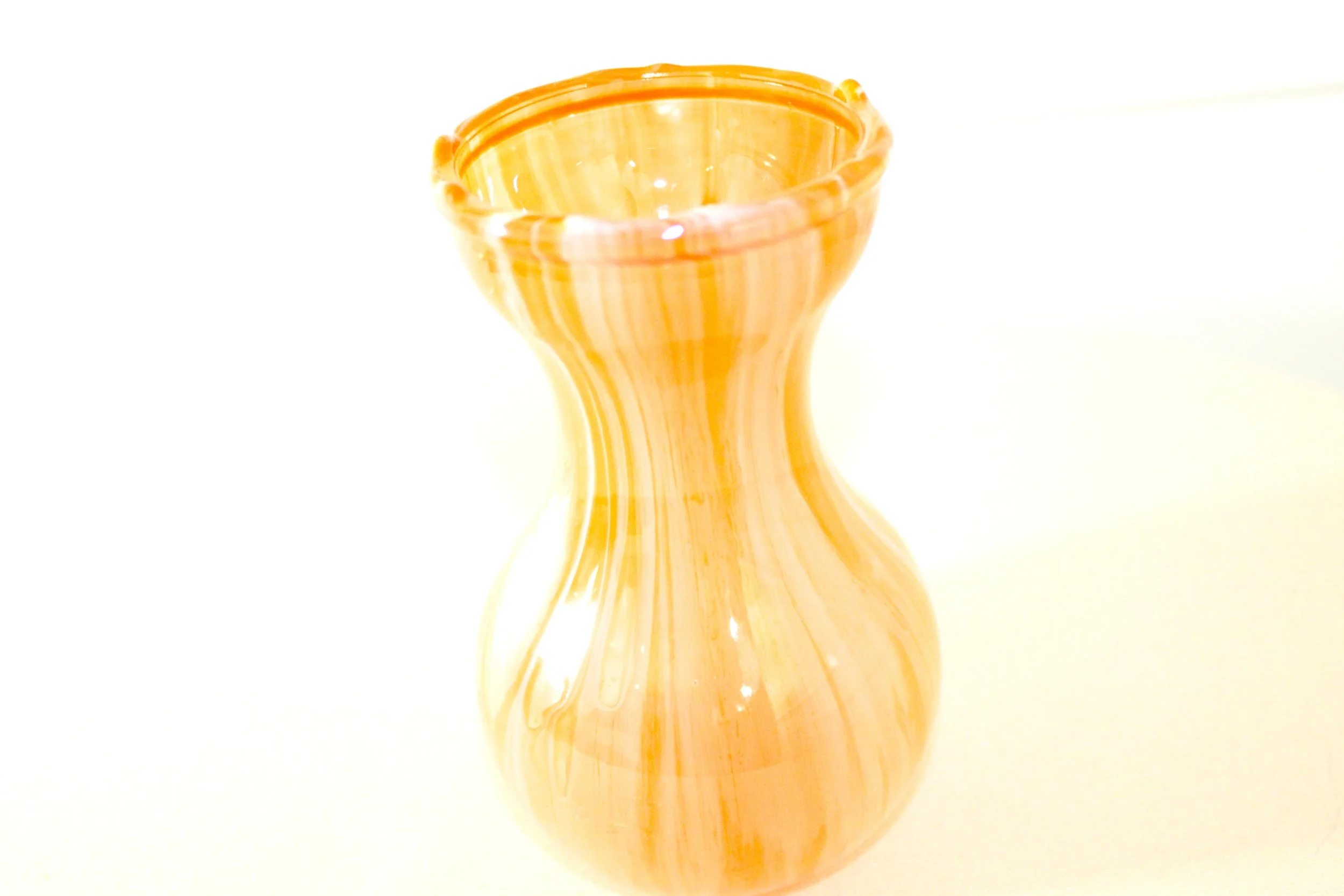 Golden Sunset Artisan Glass Vase5.JPG