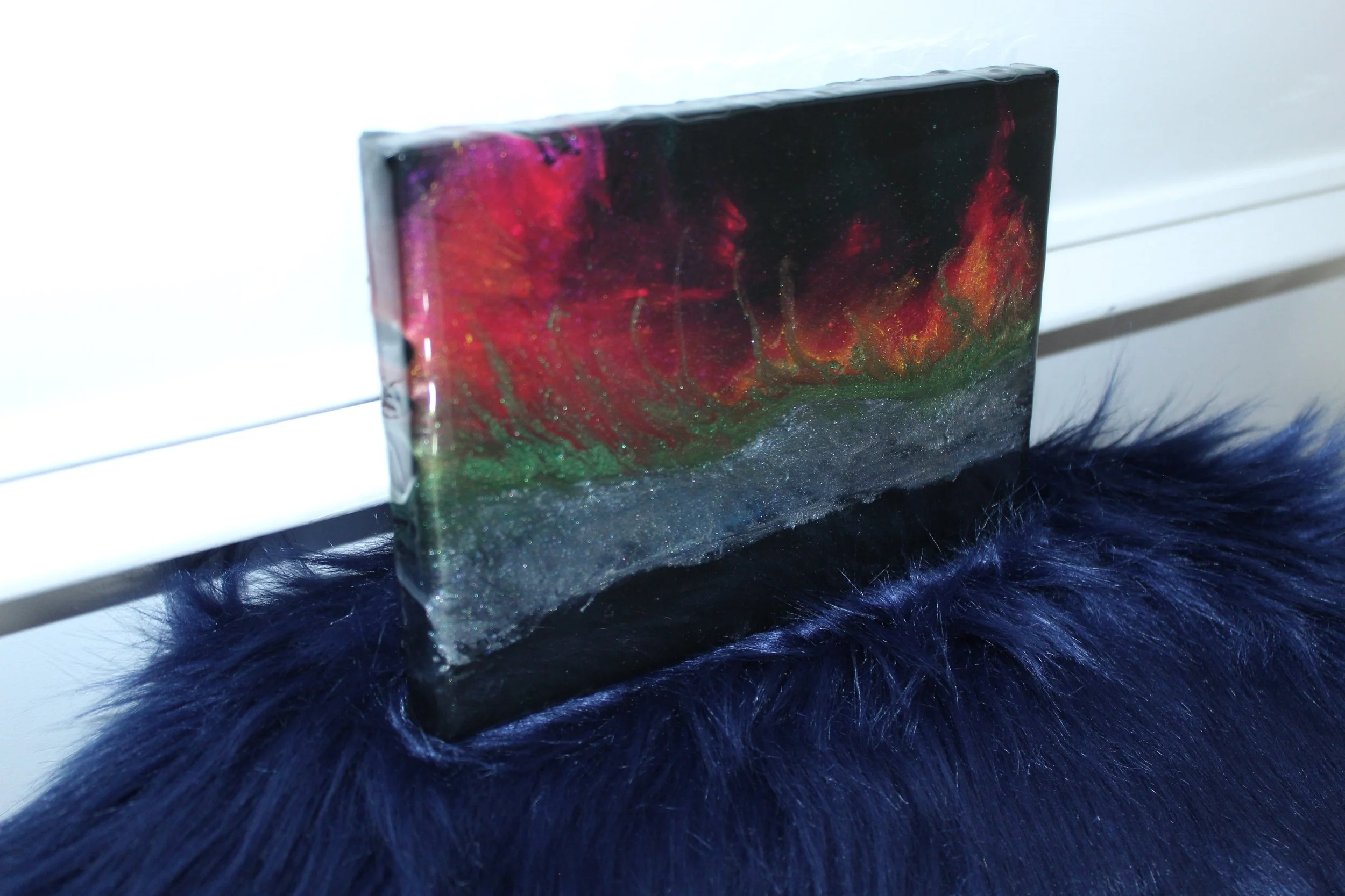Northern Lights Mini Resin Art 5*7 Painting