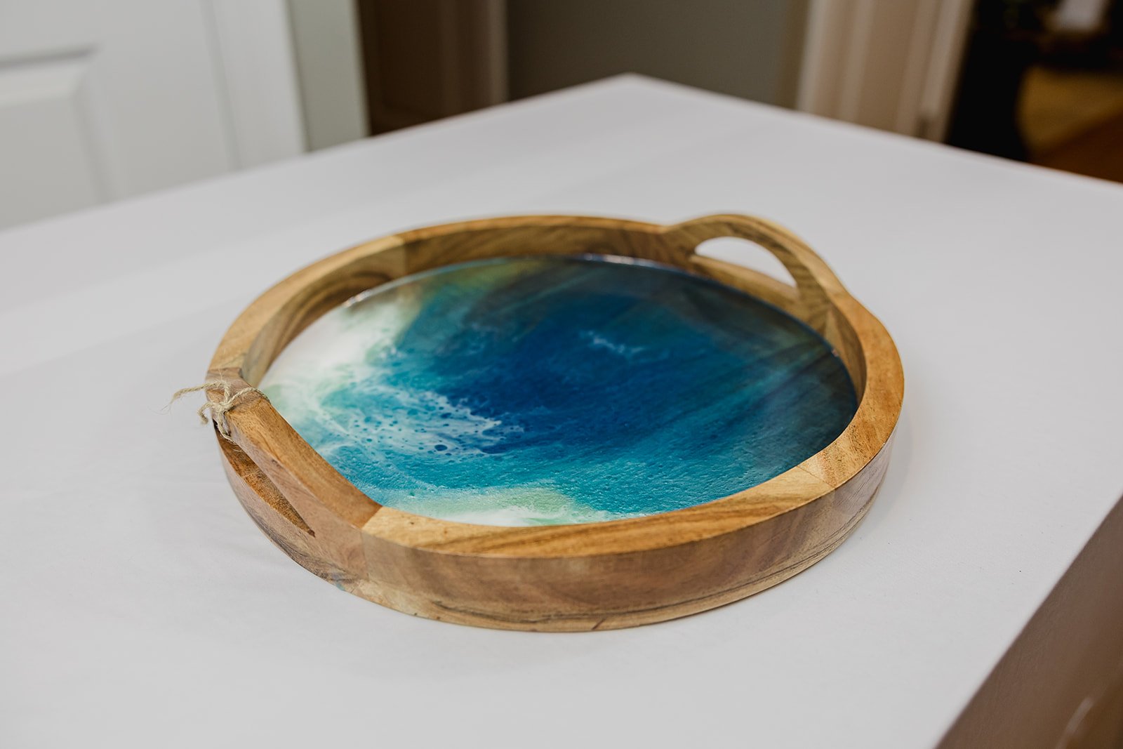Ocean-Inspired Round Wooden Serving Tray with Artistic Resin Inlay4.jpg
