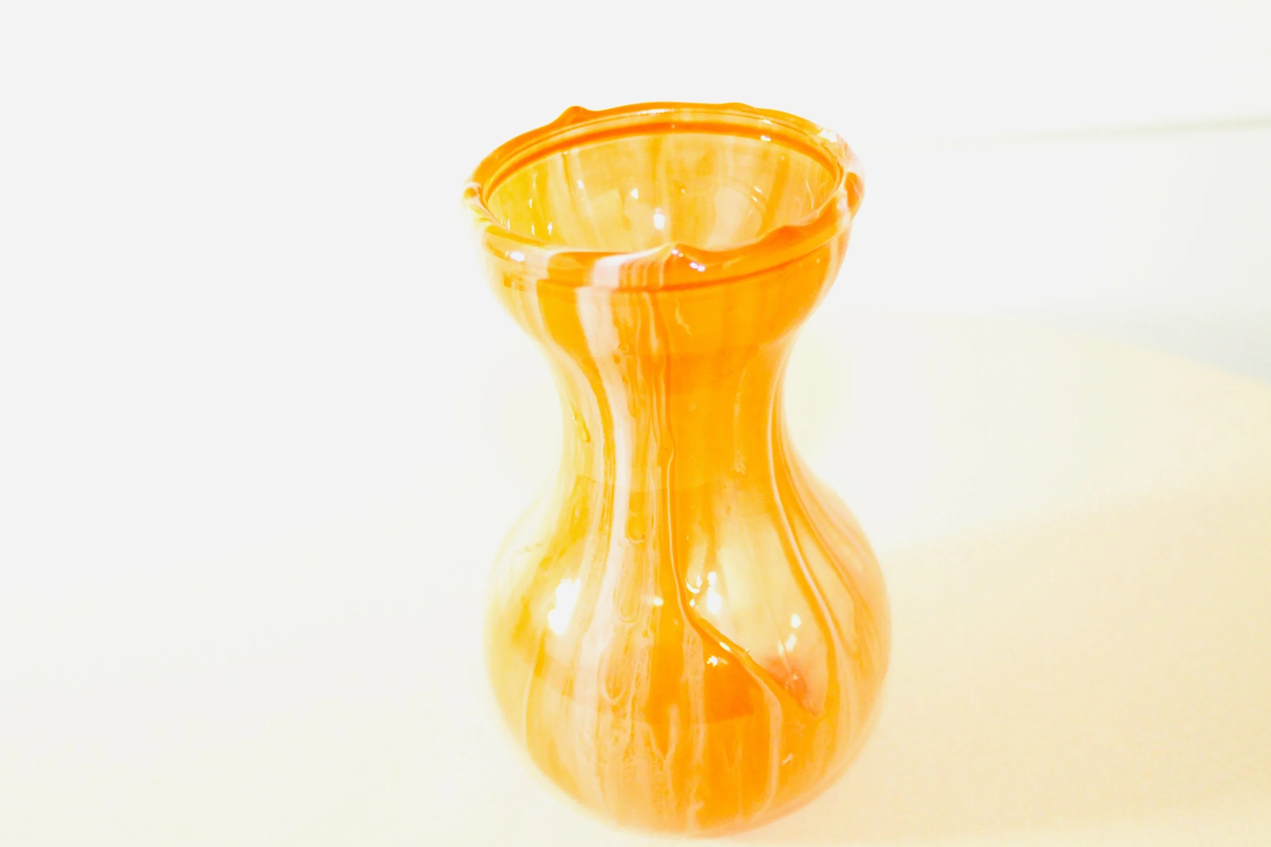 Golden Sunset Artisan Glass Vase4.JPG