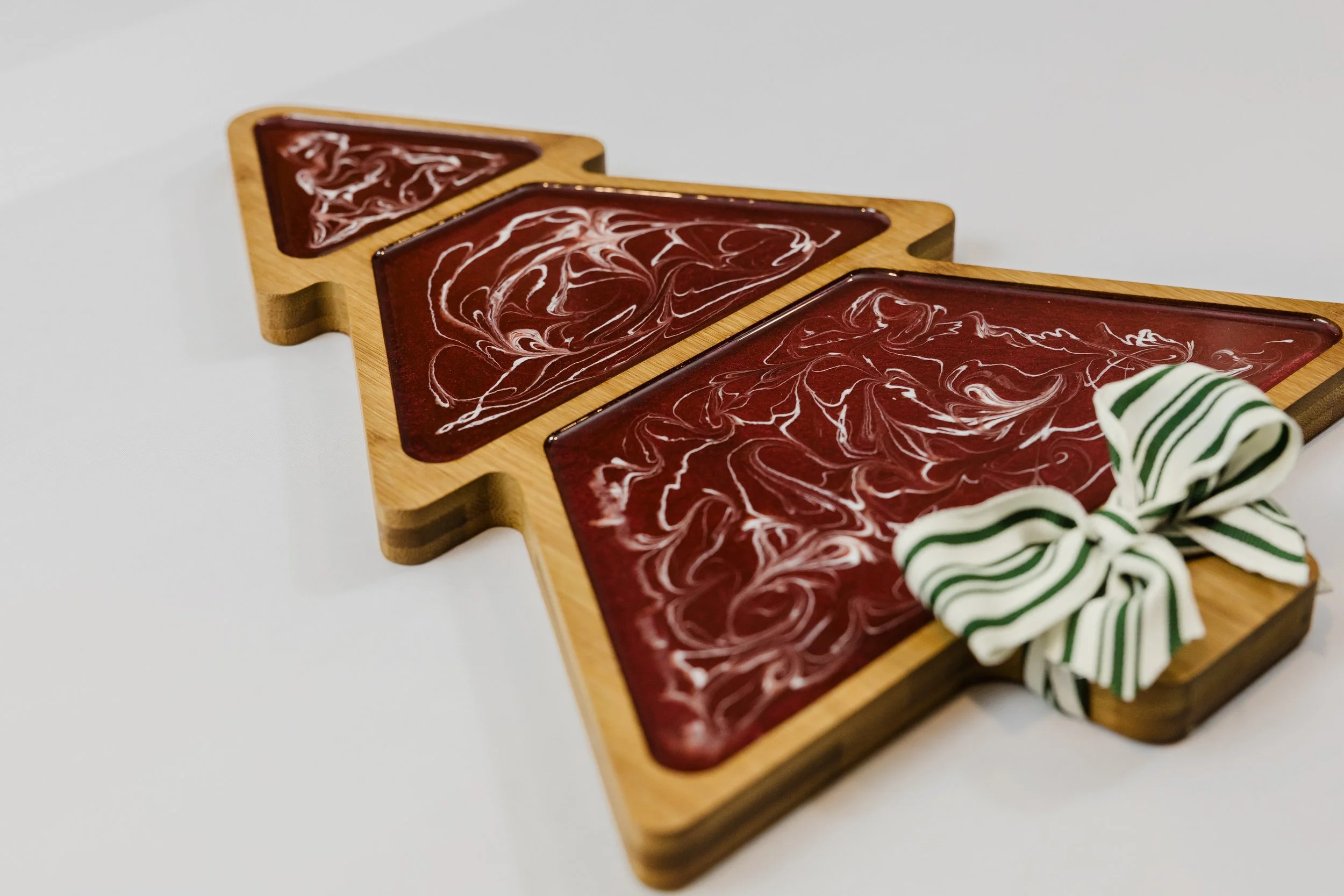Candy Cane Christmas Tree Serving Tray