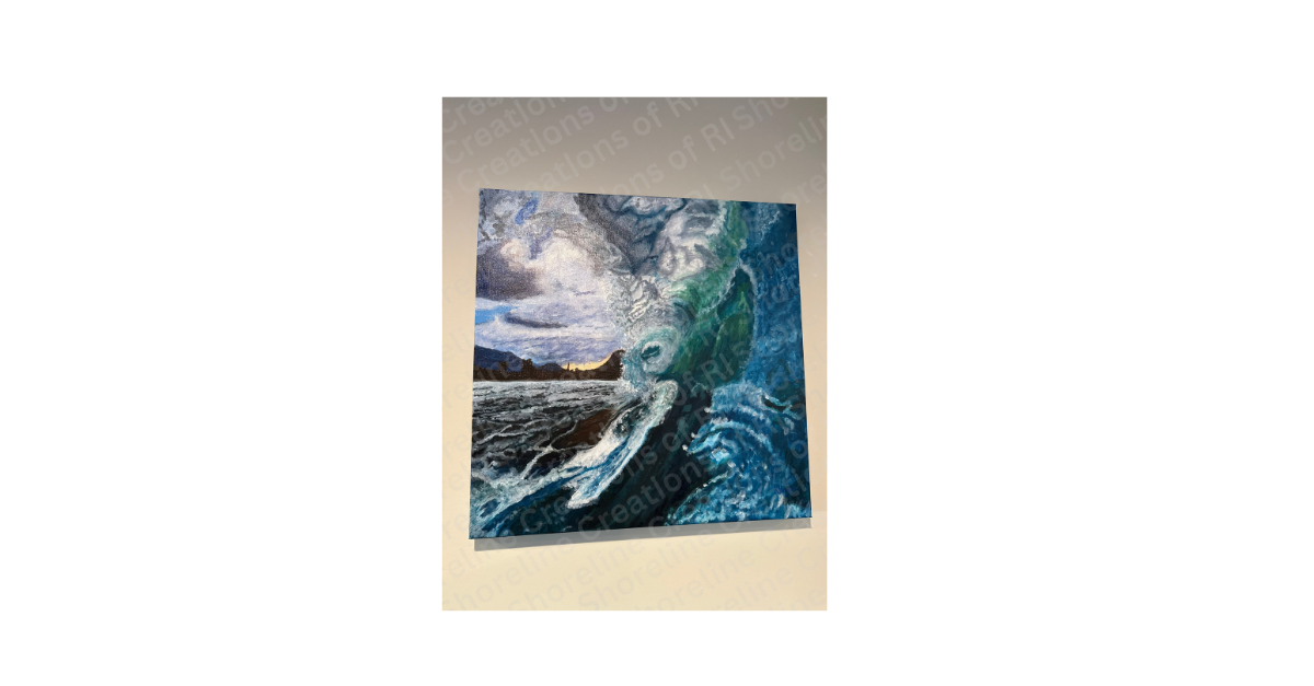 Ocean Wave Acrylic Painting