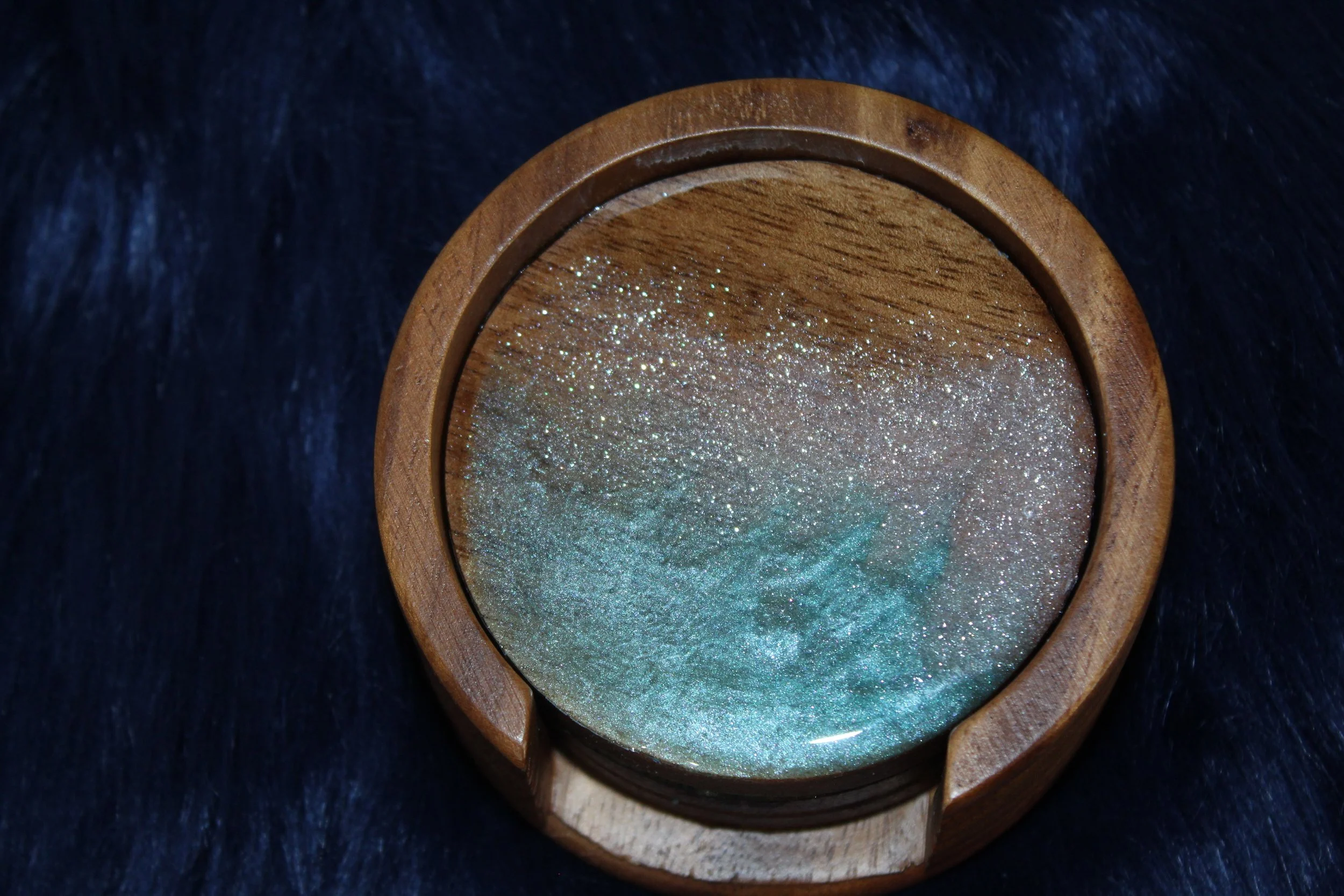 Ocean Wave Round Coasters (3) with Wooden Holder2.JPG