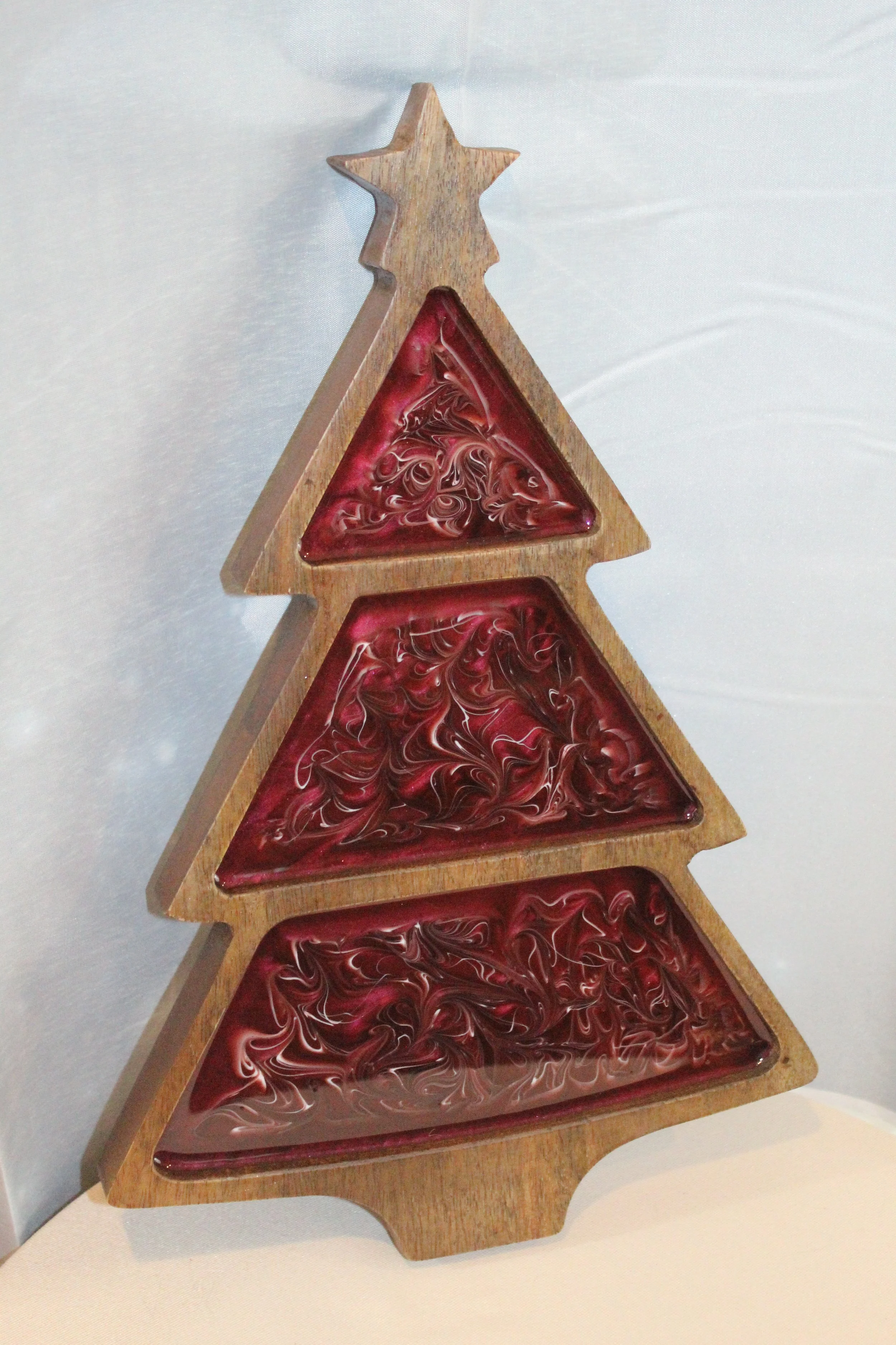 Candy Cane Christmas Tree Serving Tray with Star Top.JPG