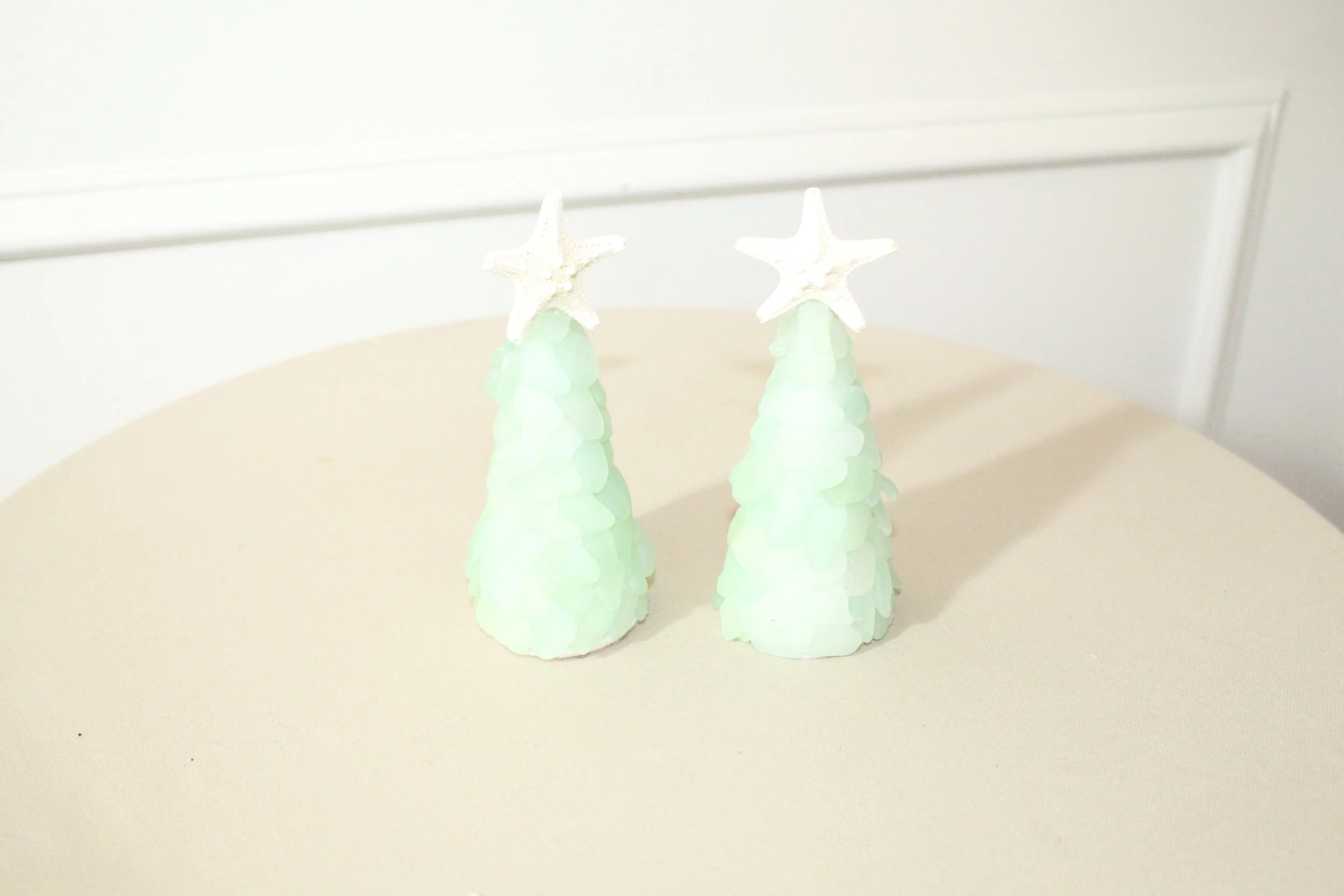 Mini Sea Glass Light Blue Tree