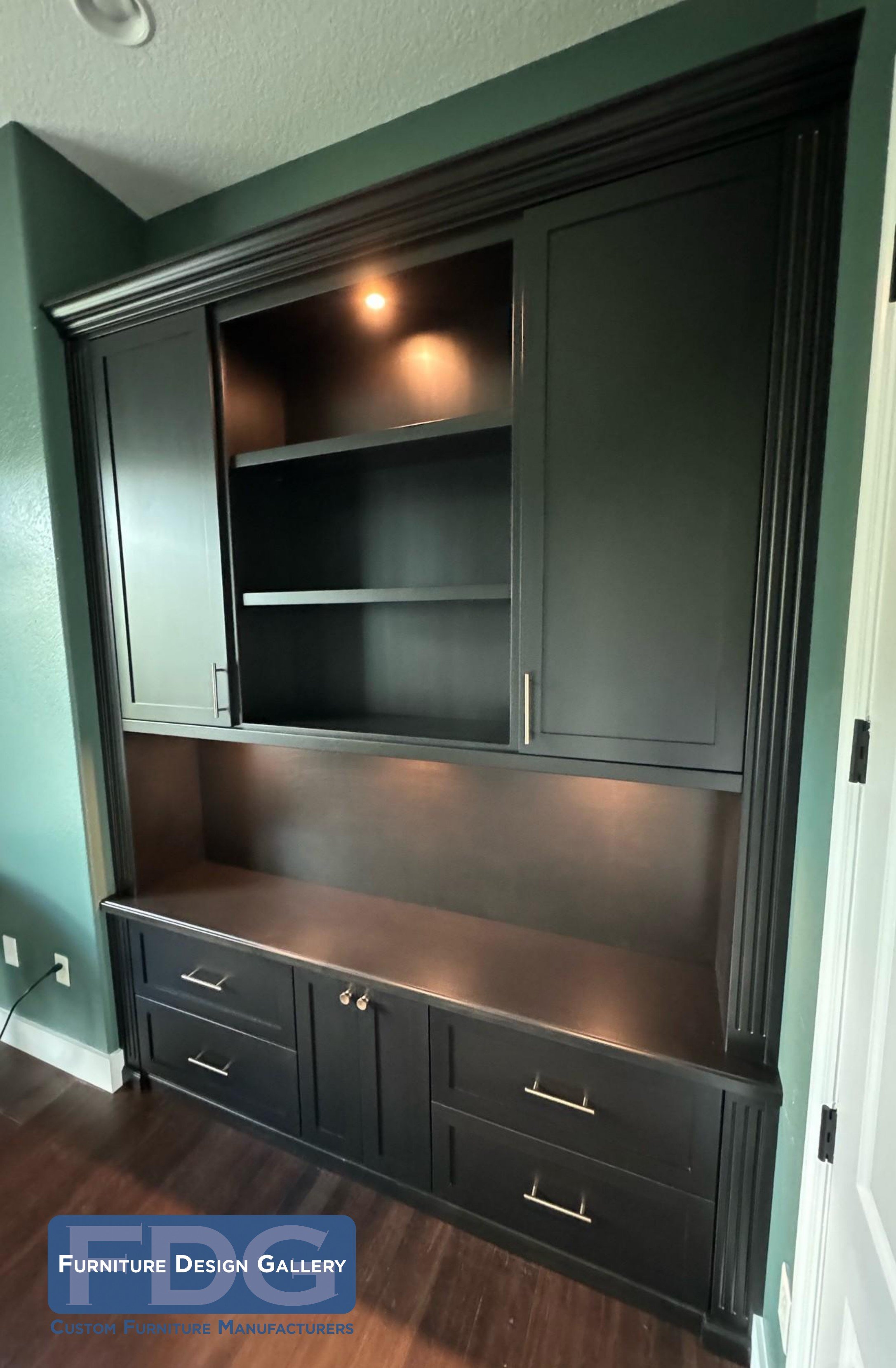 20. From integrated lighting to seamless storage, this custom wall unit is the perfect blend of form and function. Elevate your home with a piece designed specifically for your space.