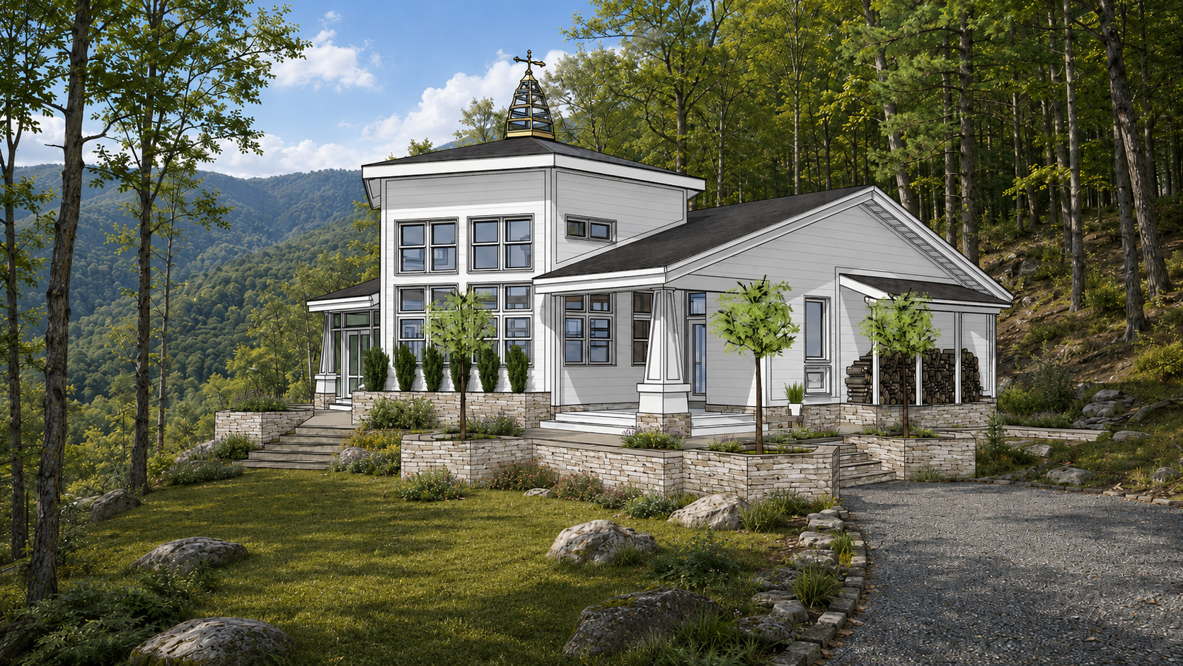 Bee Hive Cabin - Approach Rendering2.png