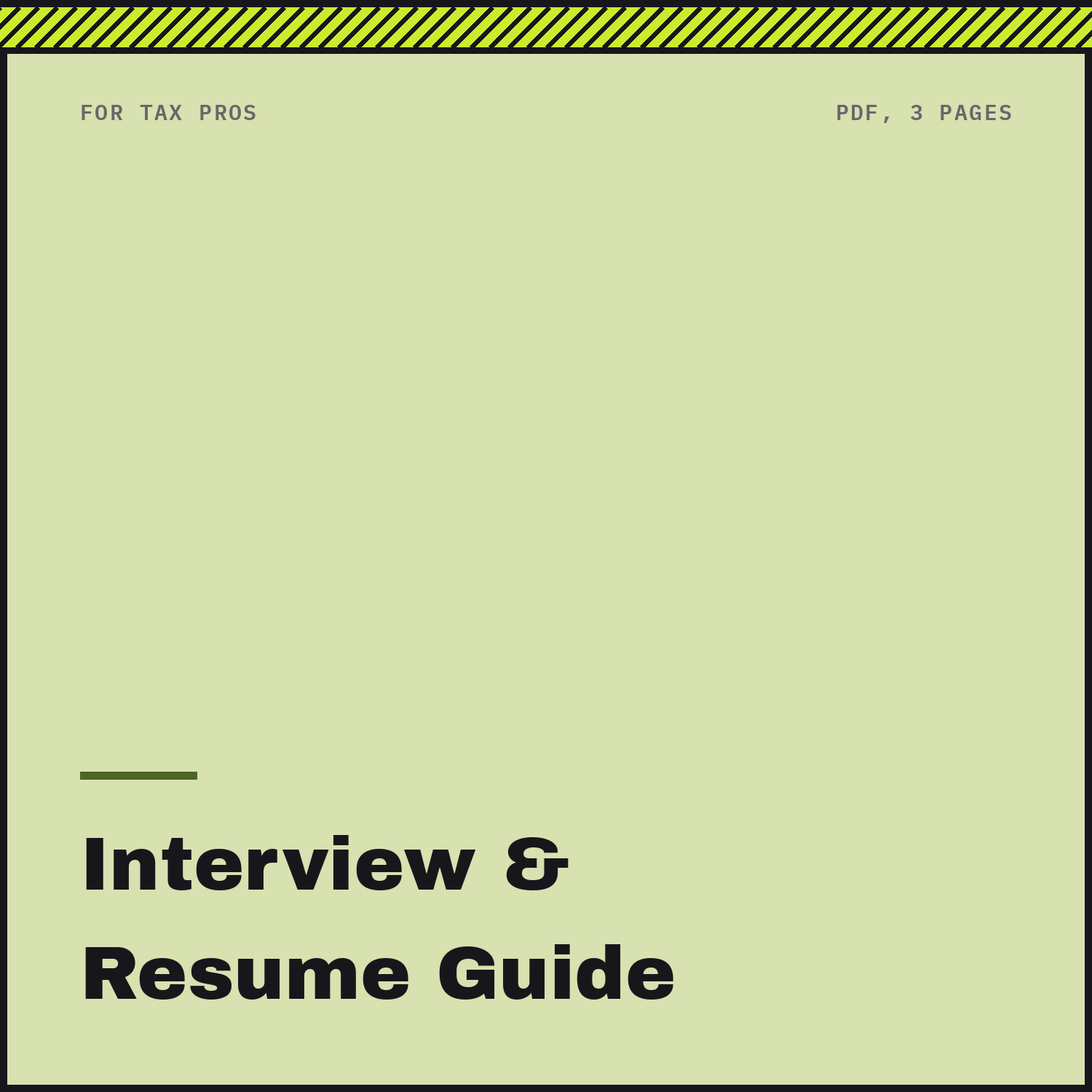 Remote Tax Pros Interview Guide