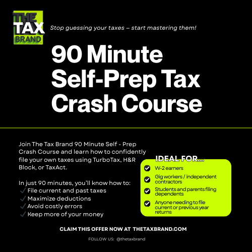 90 Minute Self-Prep Tax Crash Course